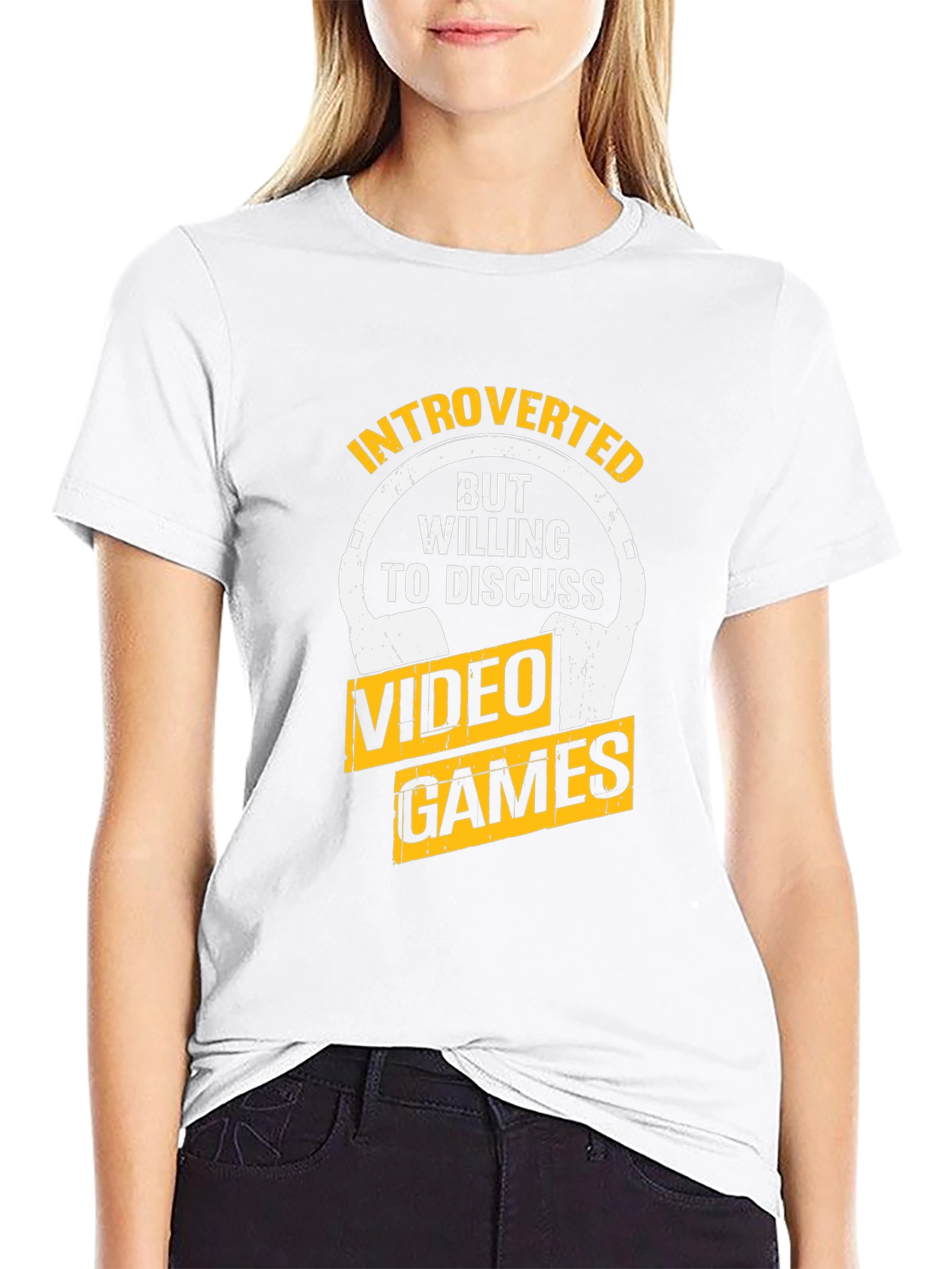 Introverted Gamer Black T-Shirt