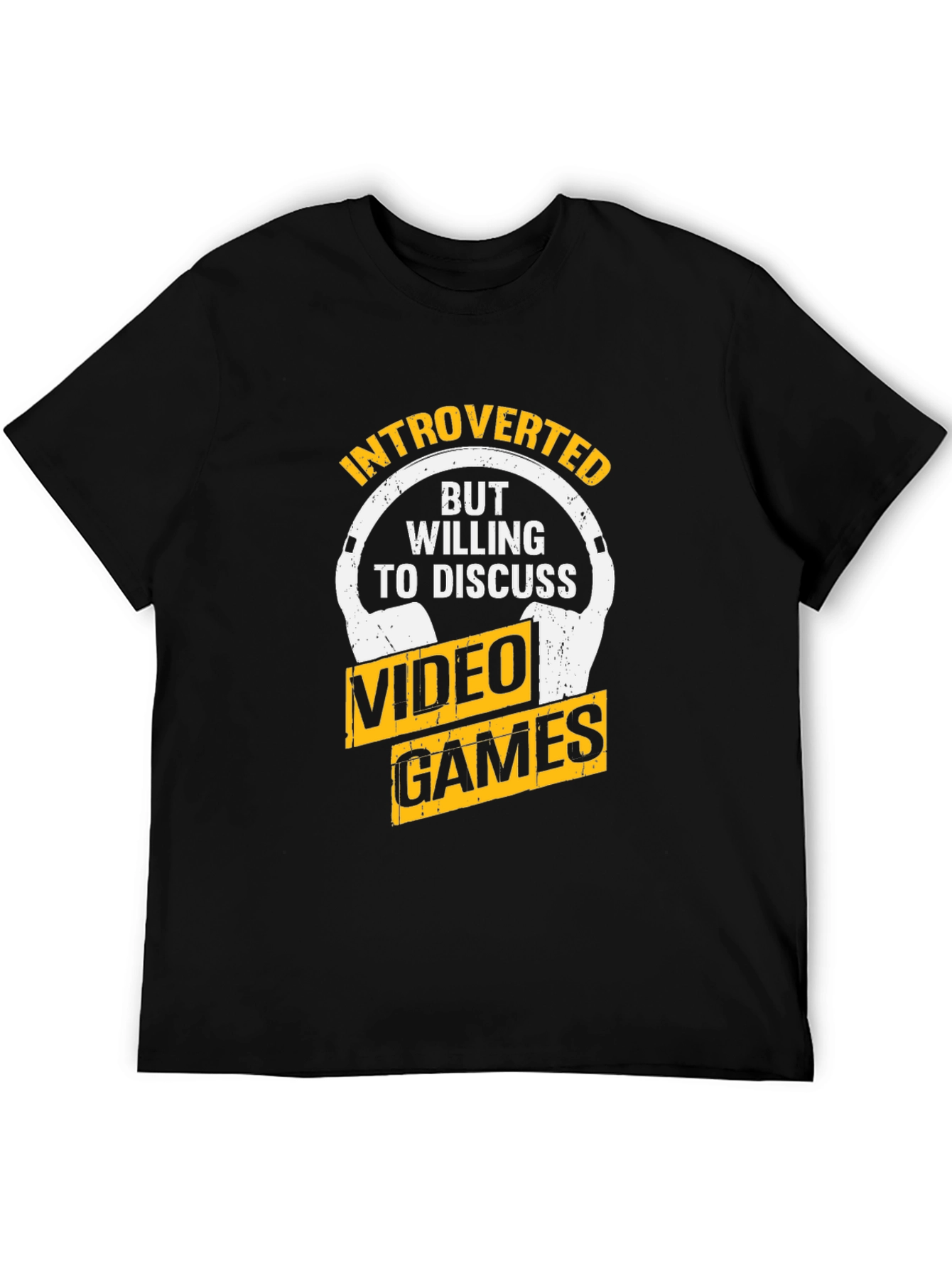 Introverted Gamer Black T-Shirt