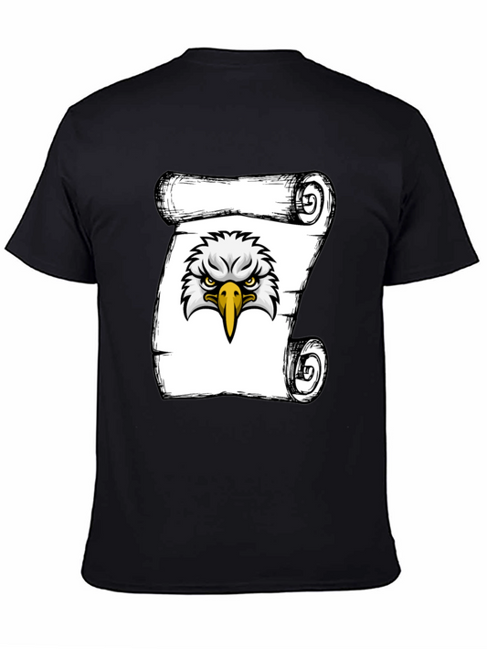 Eagle Scroll Graphic Tee - Cool Design T-Shirt