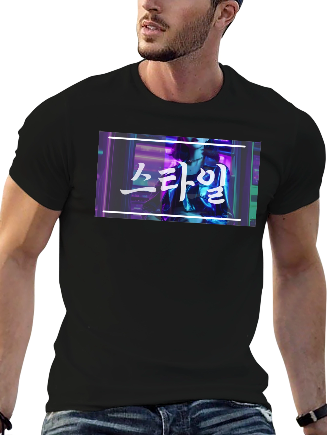 Cyberpunk Korean Style T-Shirt - Trendy Graphic Tee