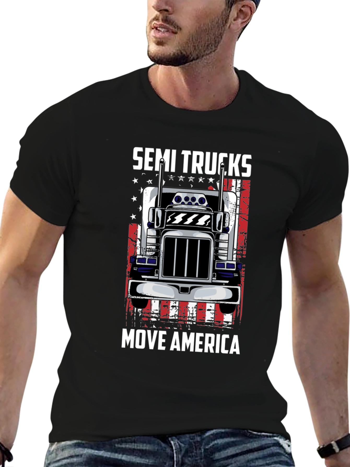 Semi Trucks Move America T-Shirt
