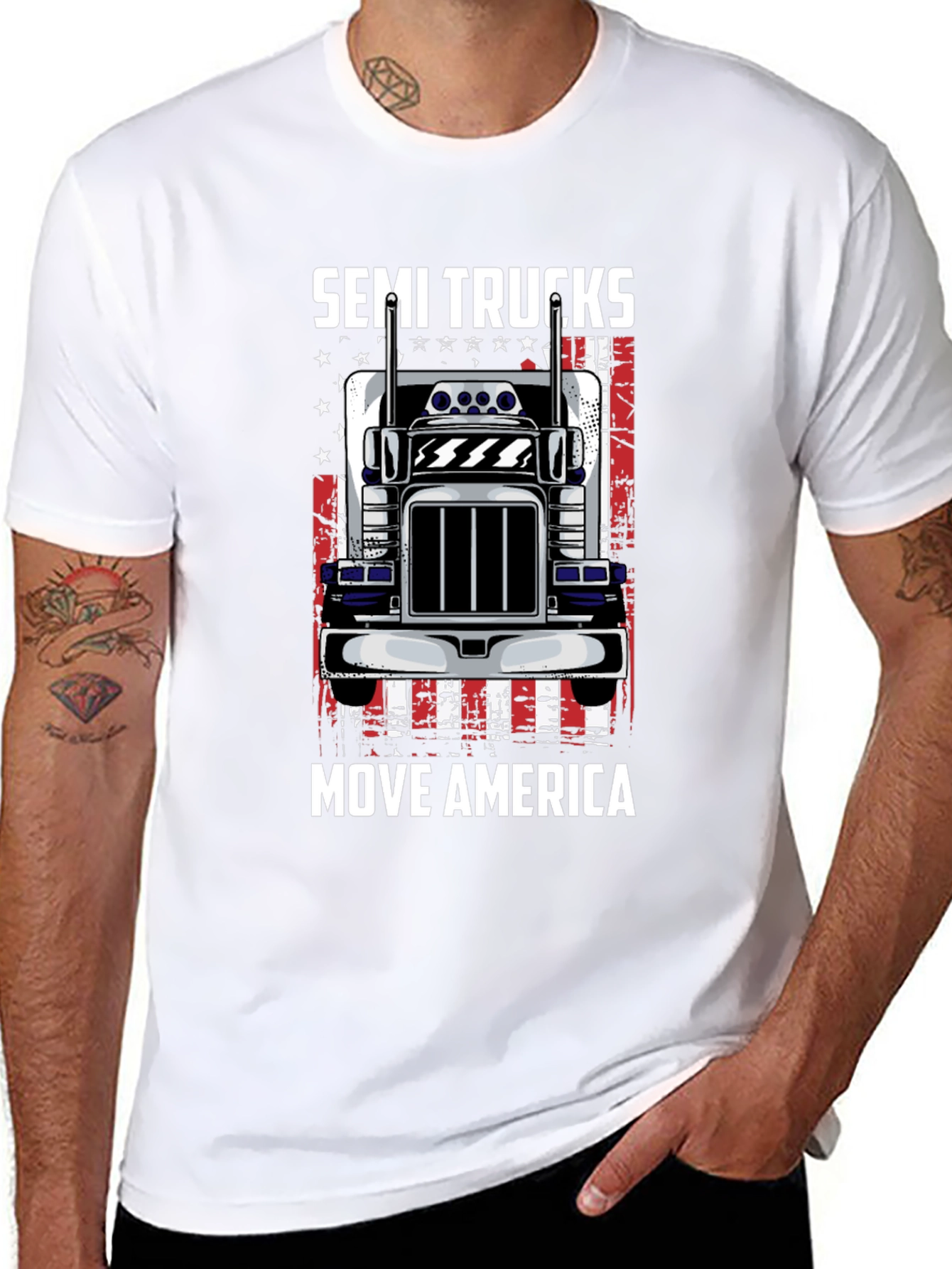Semi Trucks Move America T-Shirt