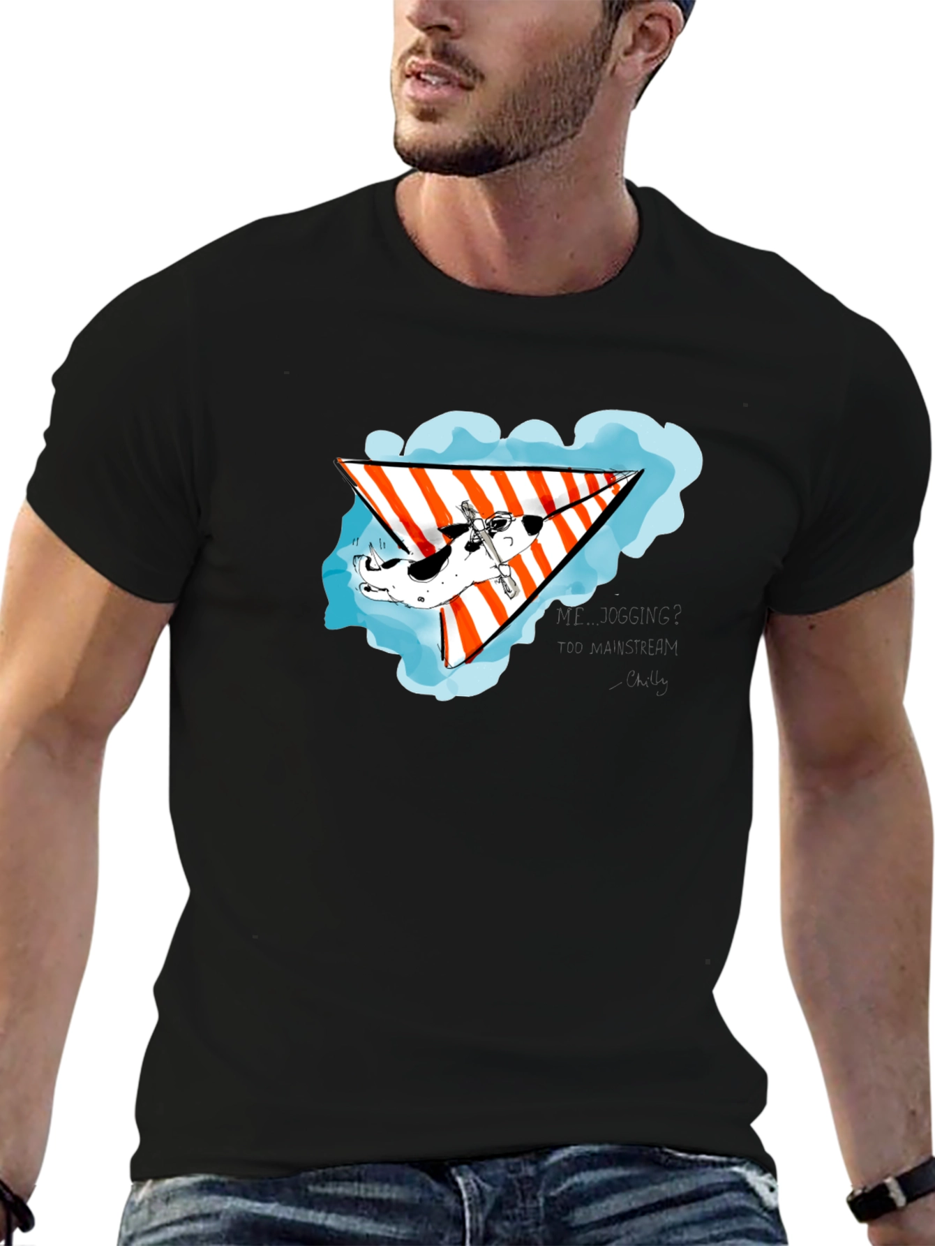 Hang Gliding Dog T-Shirt – Adventure Dog Lover Tee