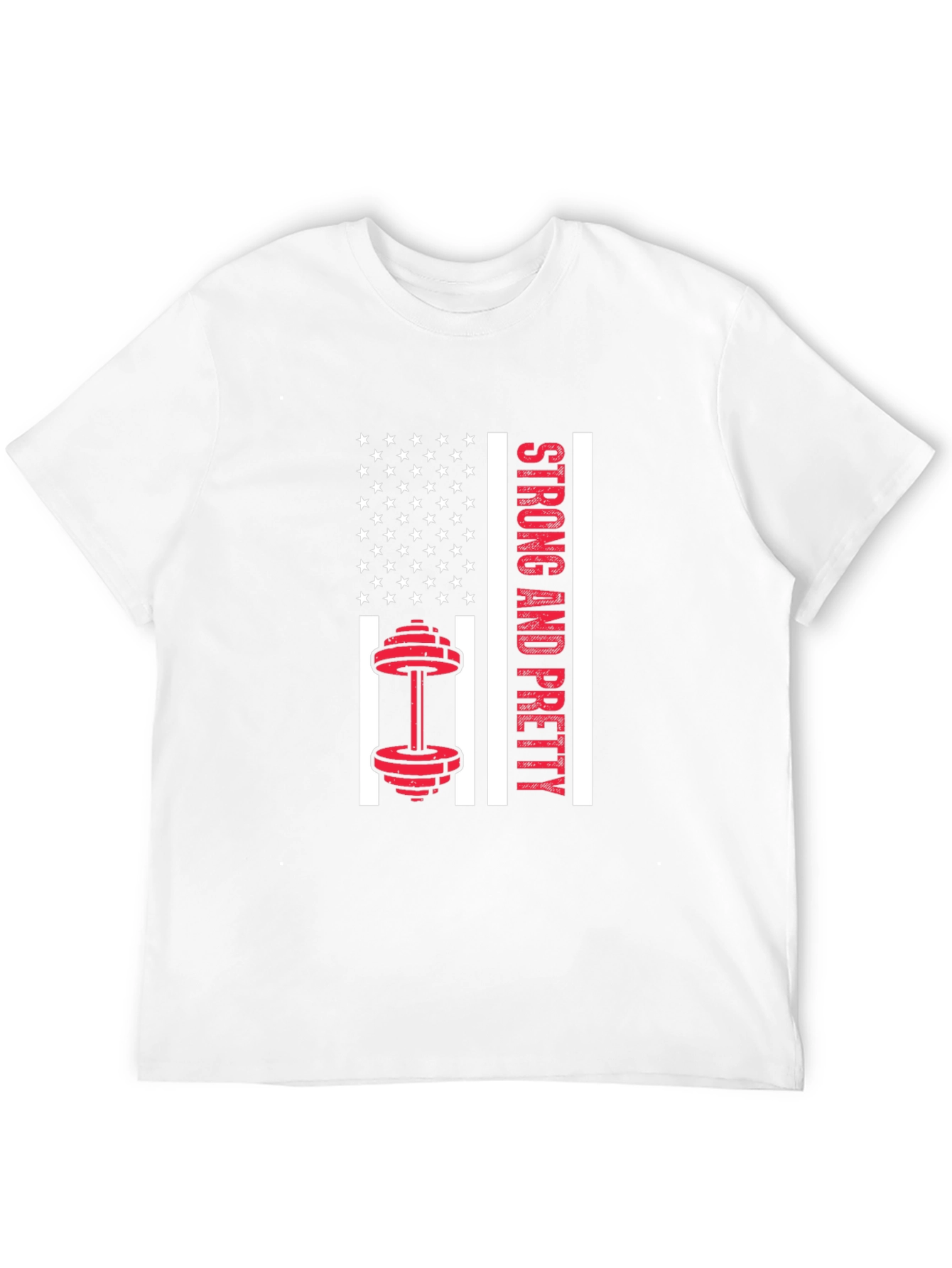 Strong & Pretty USA Flag Workout Shirt