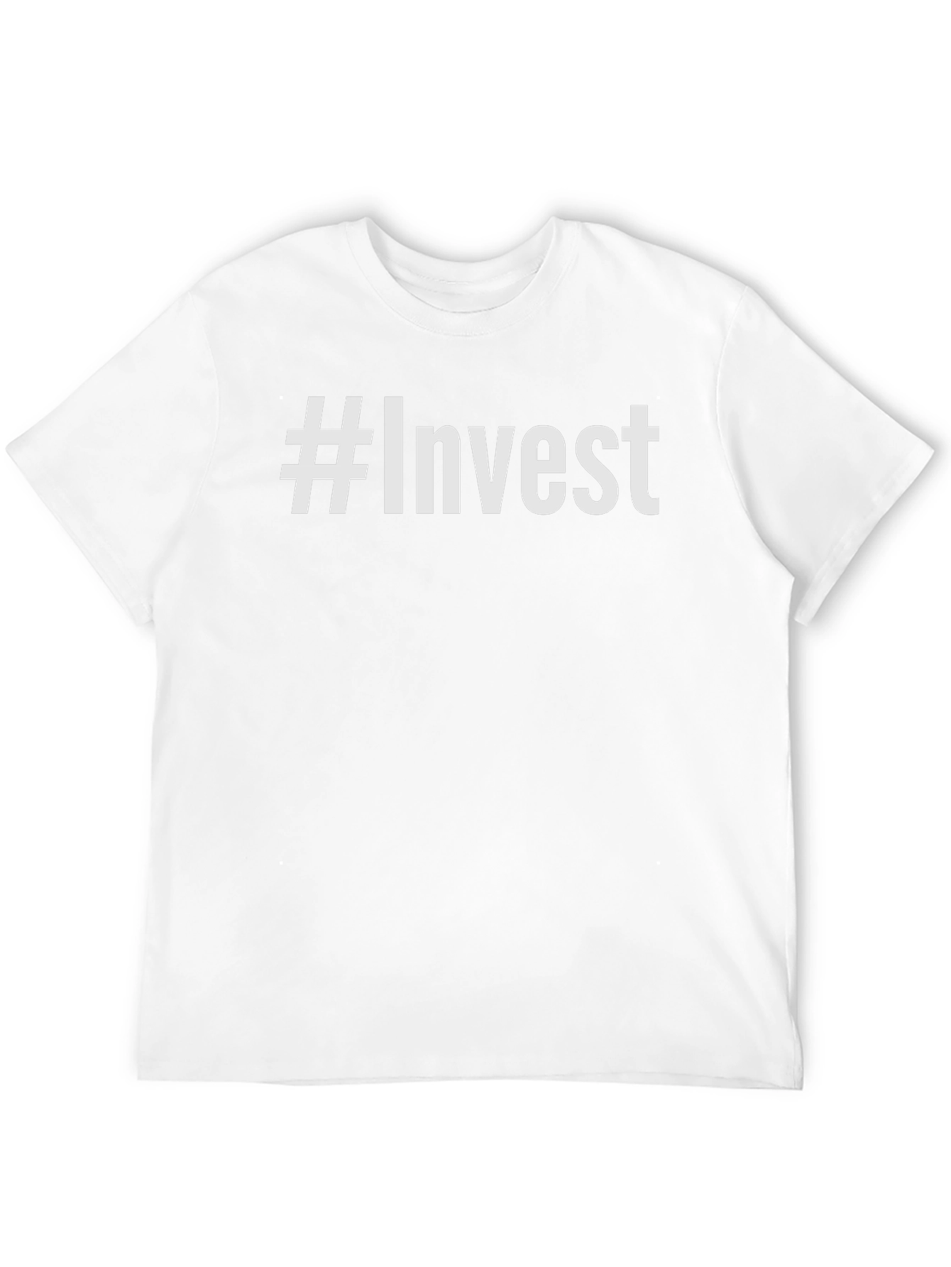#Invest Black Graphic Tee - Make a Statement!
