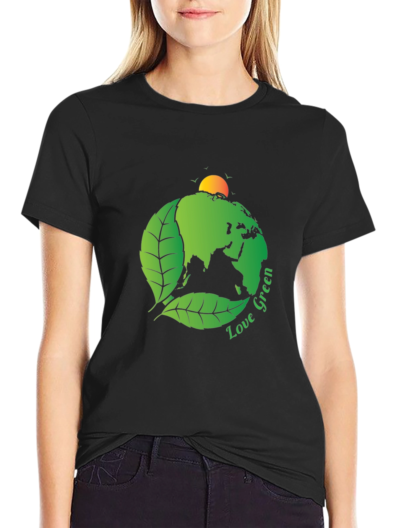 Love Green Earth Graphic Tee - Eco-Friendly Design