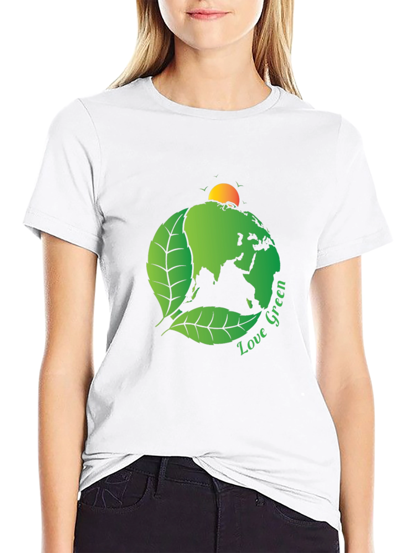 Love Green Earth Graphic Tee - Eco-Friendly Design