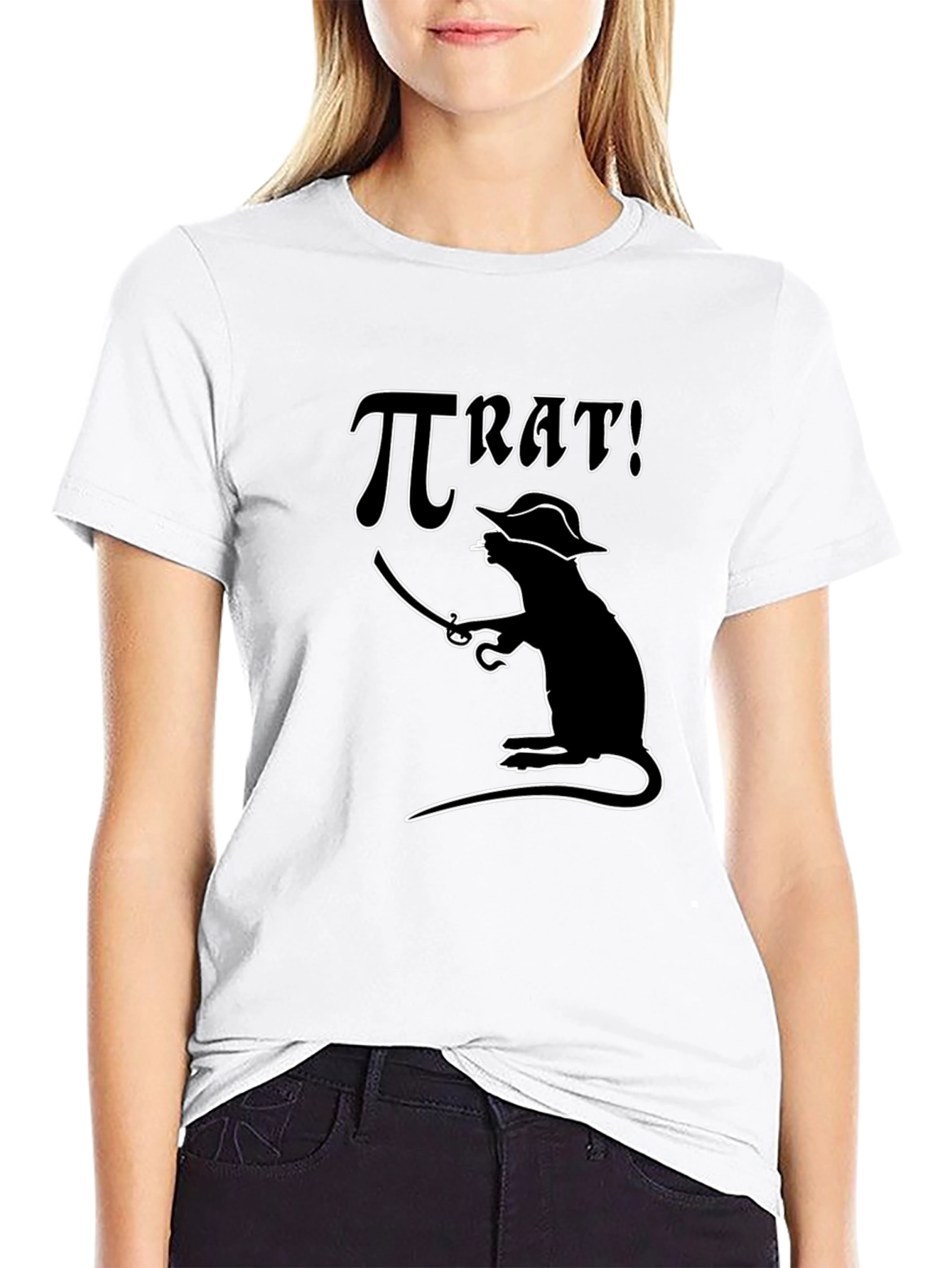 Pi Rat Pirate T-Shirt - Funny Math Pun Tee