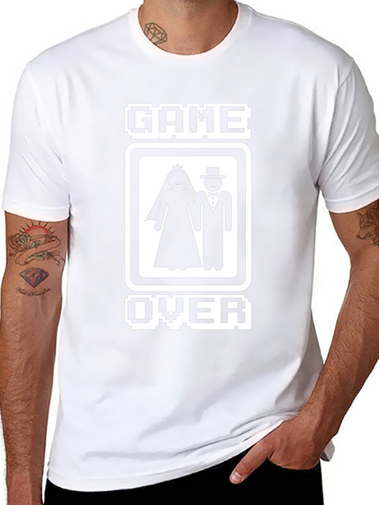 Game Over Wedding T-Shirt - Groom Humor