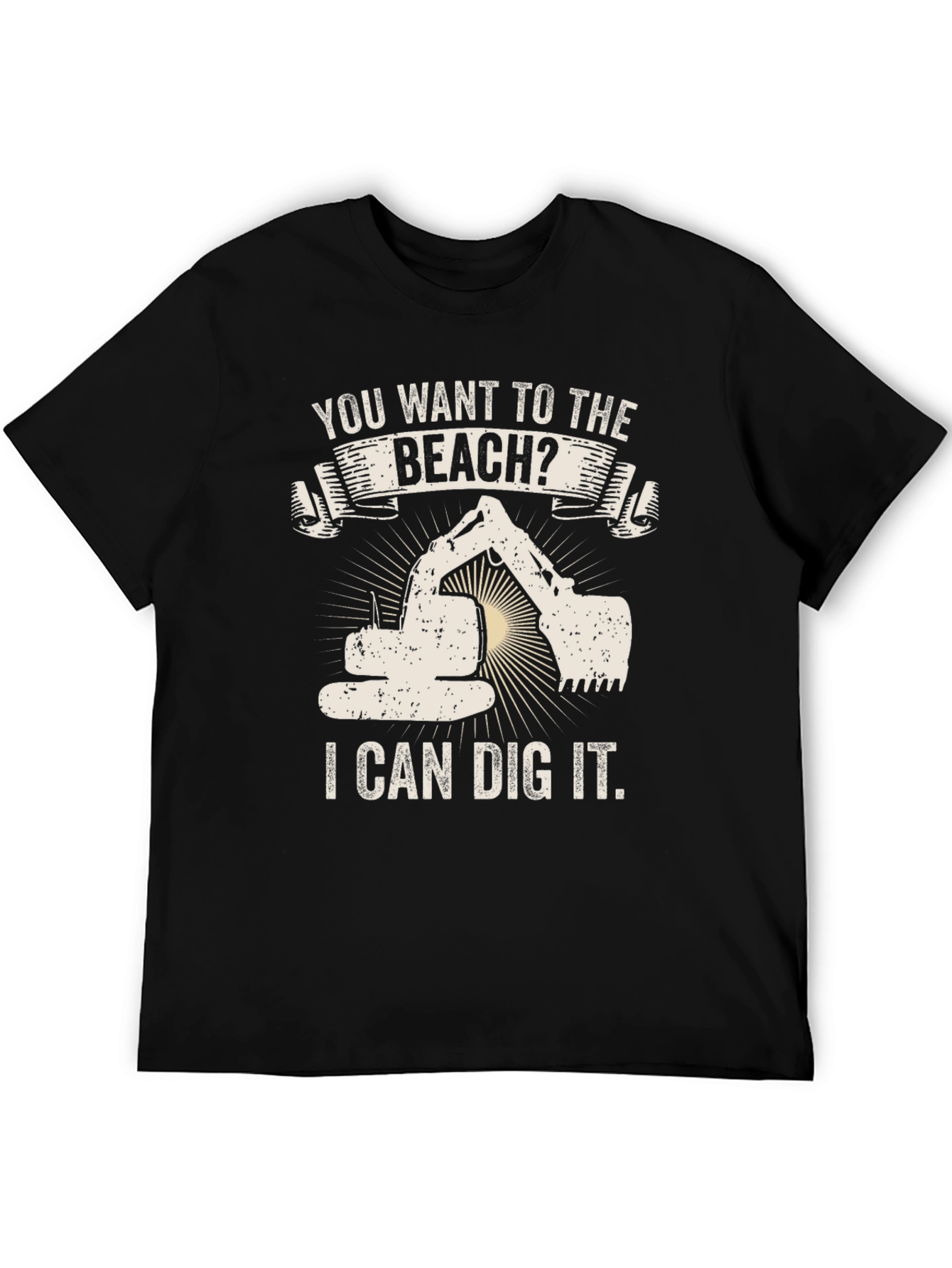 Beach Digger Funny Graphic Tee