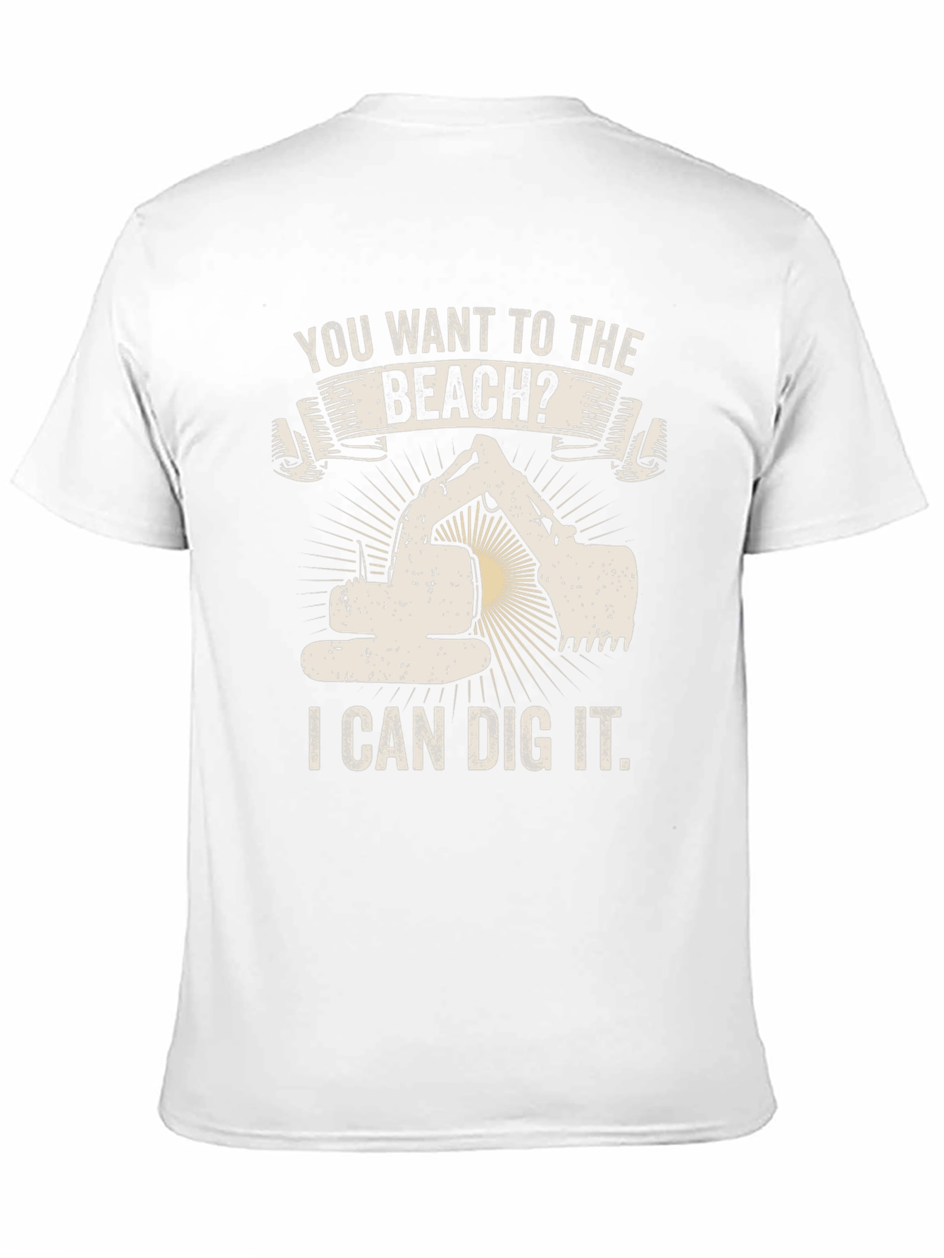 Beach Digger Funny Graphic Tee