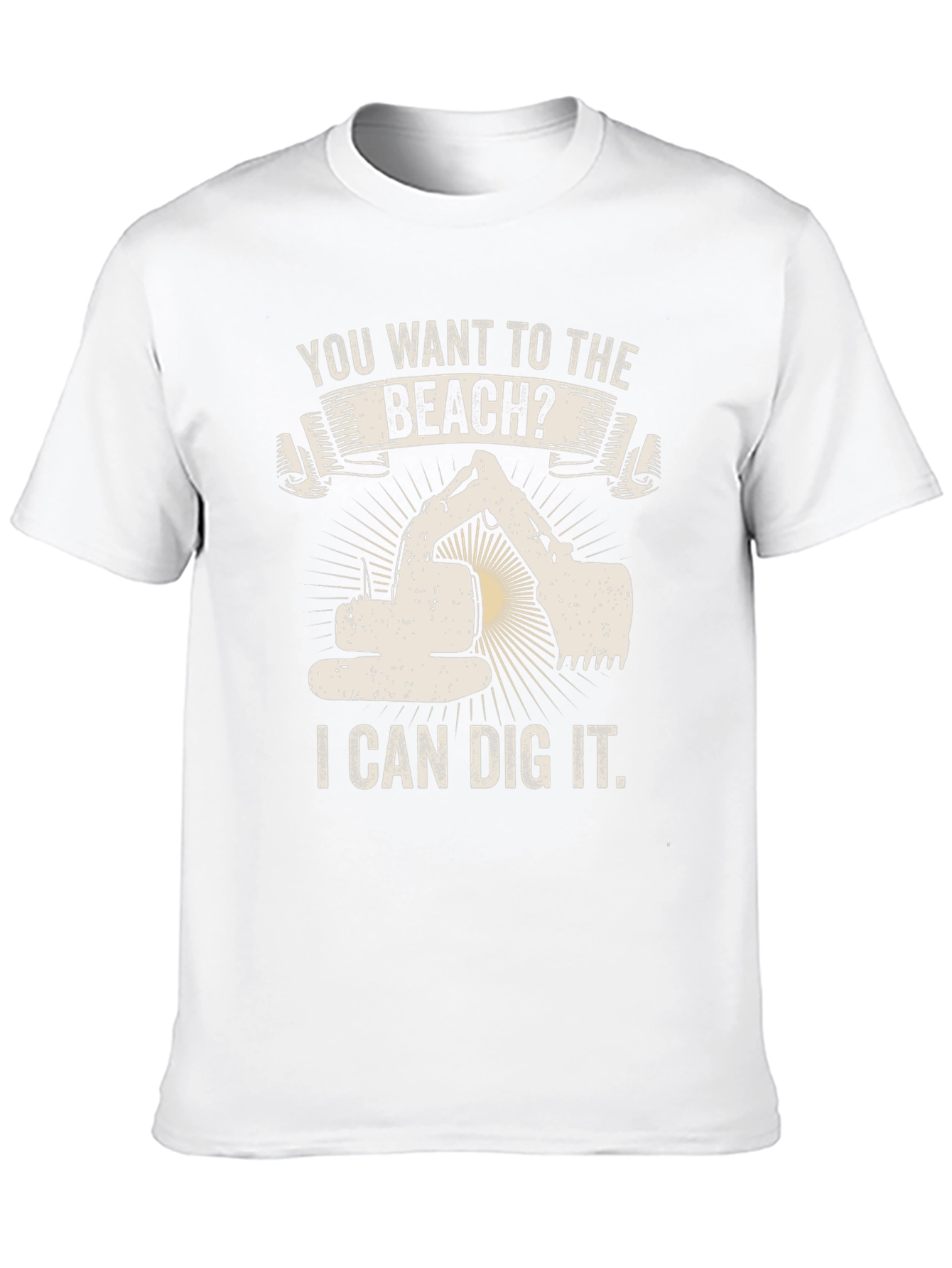 Beach Digger Funny Graphic Tee