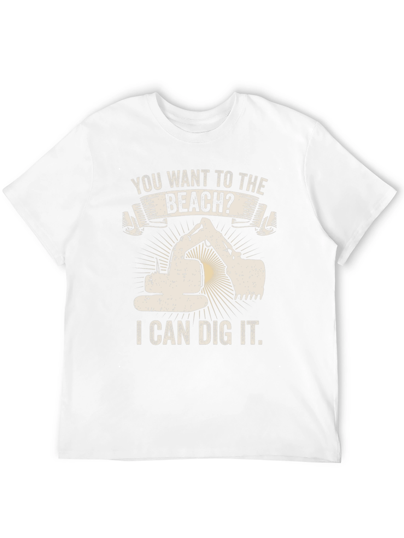 Beach Digger Funny Graphic Tee