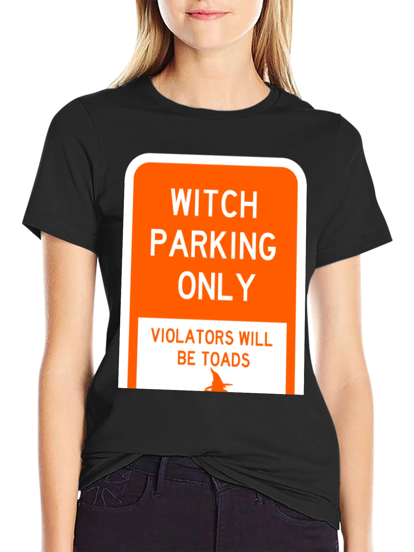 Witch Parking Only T-Shirt - Funny Halloween Tee