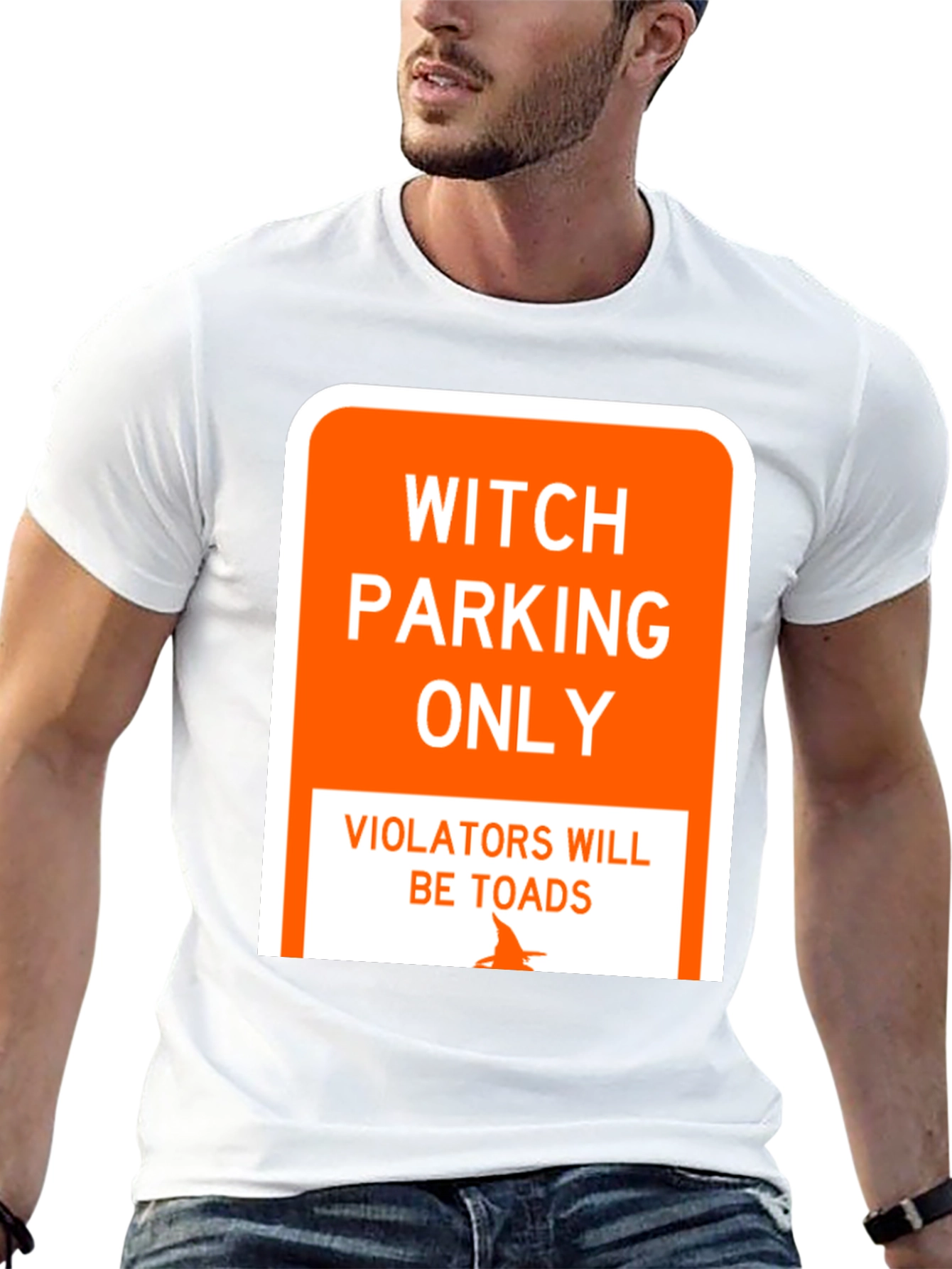 Witch Parking Only T-Shirt - Funny Halloween Tee