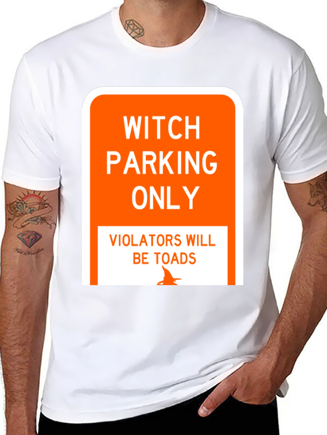 Witch Parking Only T-Shirt - Funny Halloween Tee