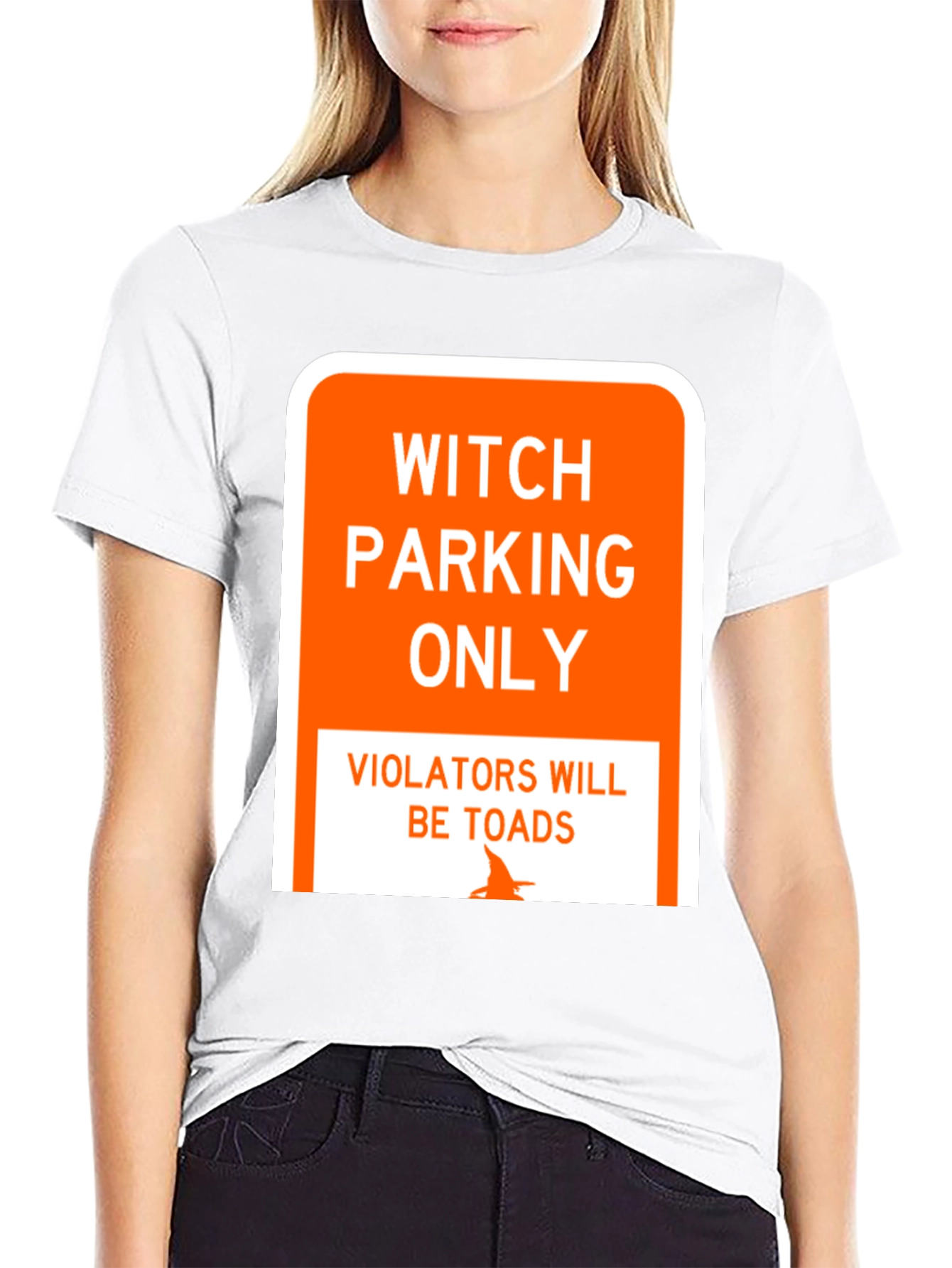 Witch Parking Only T-Shirt - Funny Halloween Tee