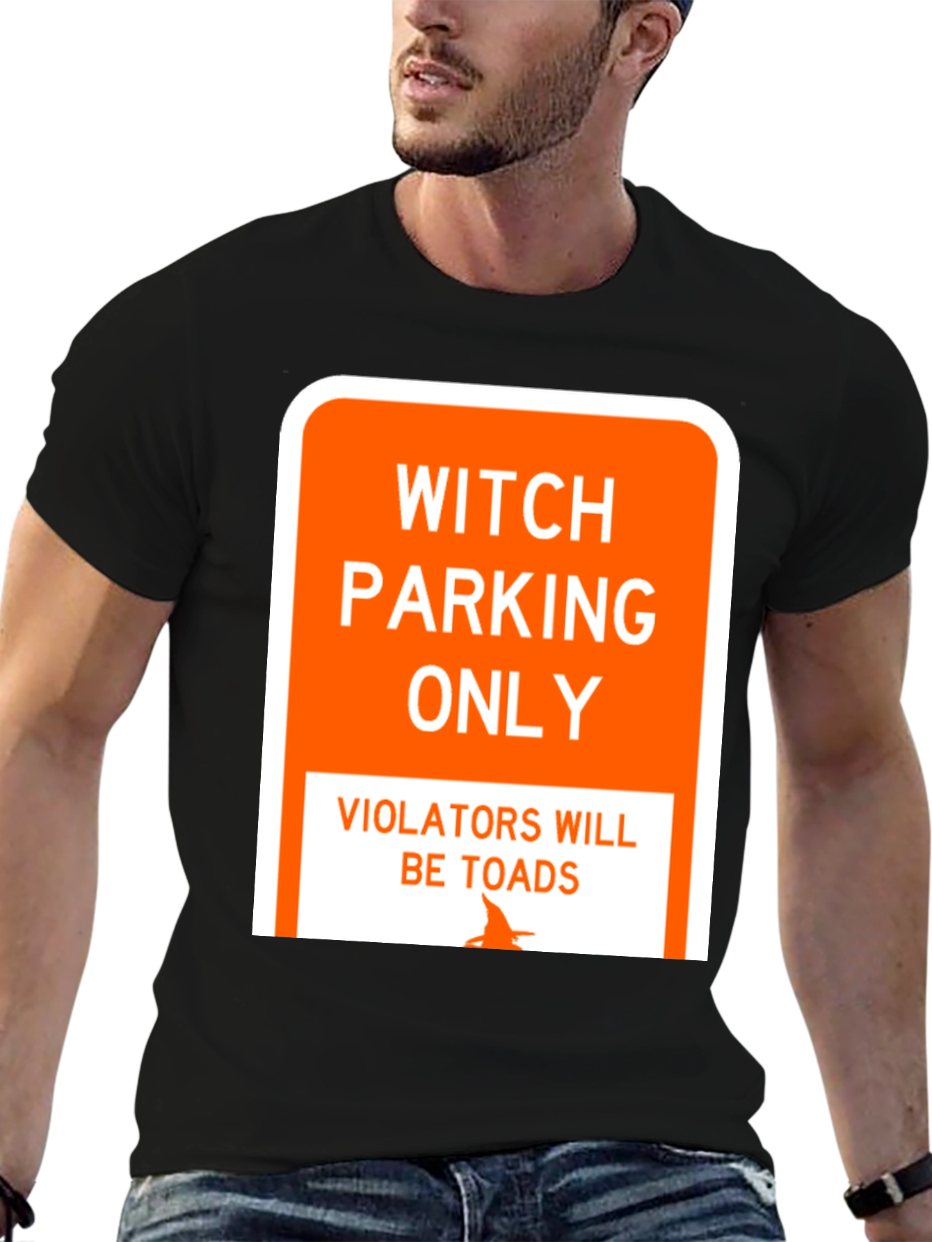 Witch Parking Only T-Shirt - Funny Halloween Tee