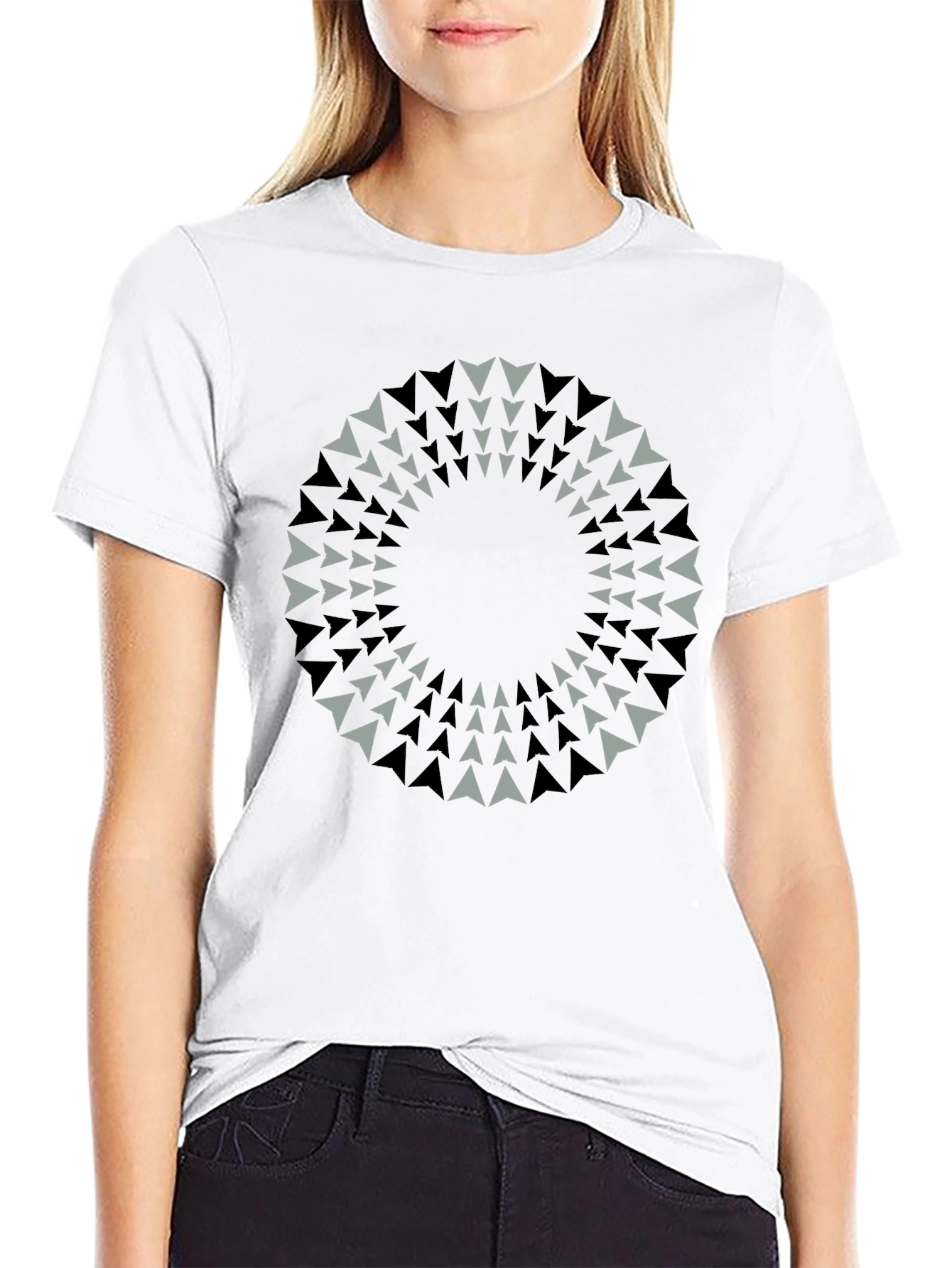 Abstract Geometric Circle Graphic Tee