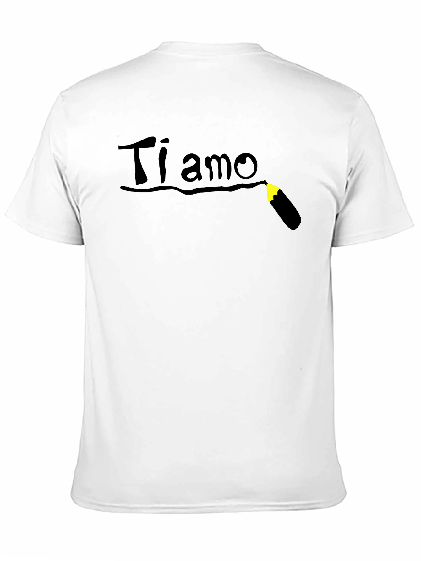 Ti Amo T-Shirt - Black Cotton Graphic Tee