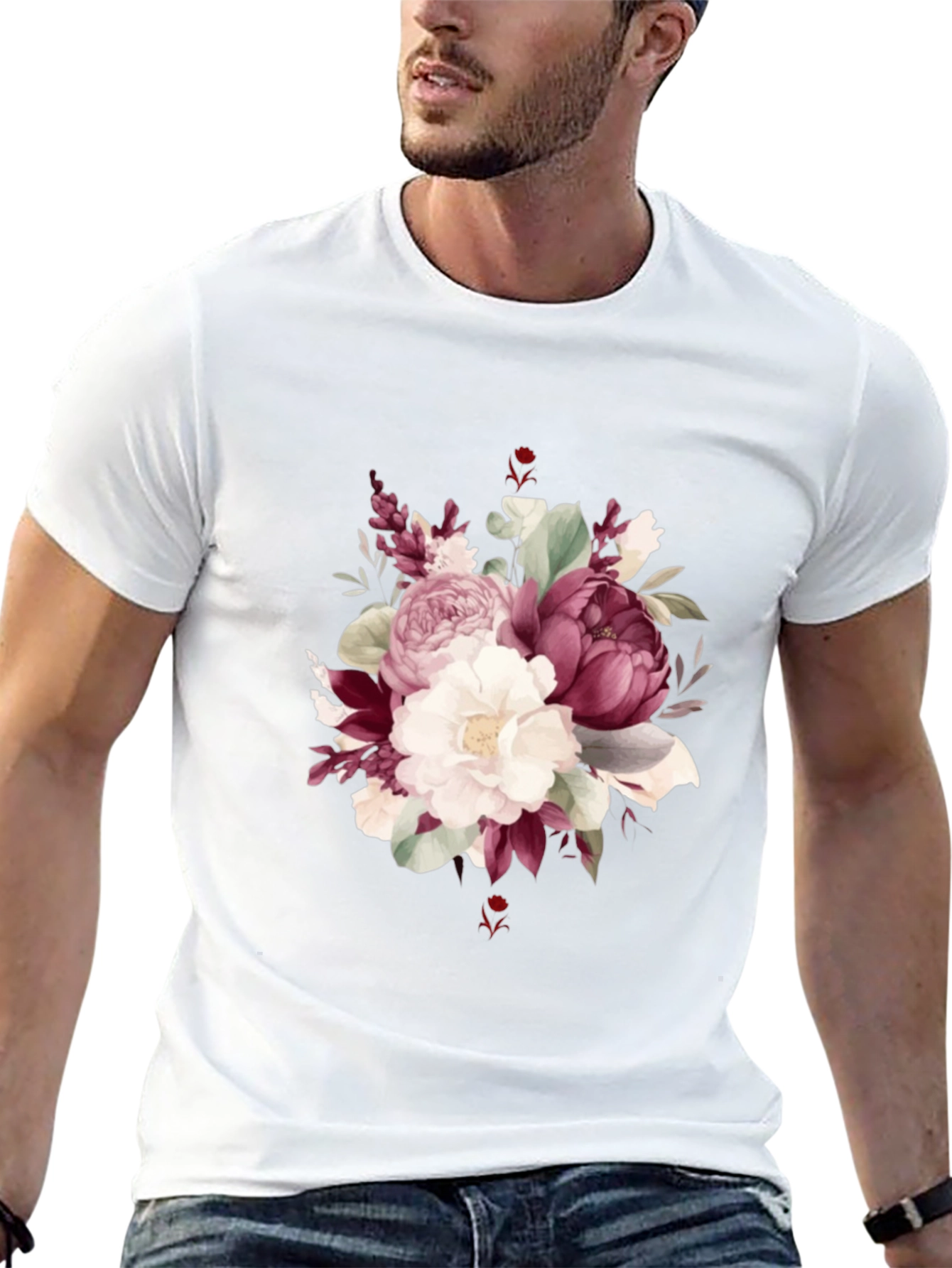 Floral Bouquet Graphic T-Shirt