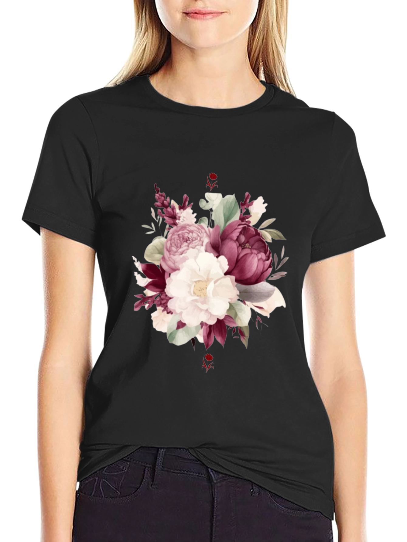 Floral Bouquet Graphic T-Shirt