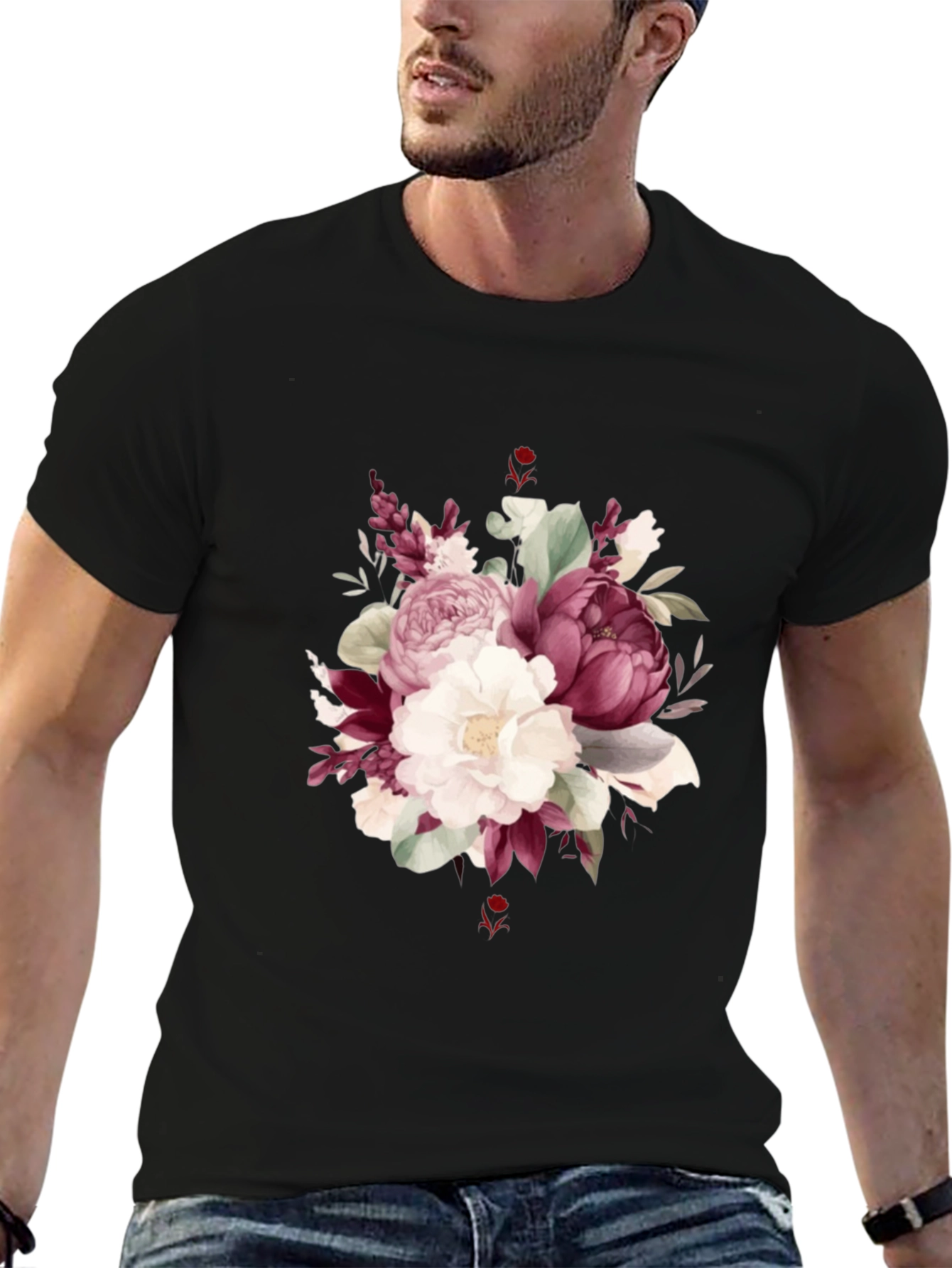 Floral Bouquet Graphic T-Shirt