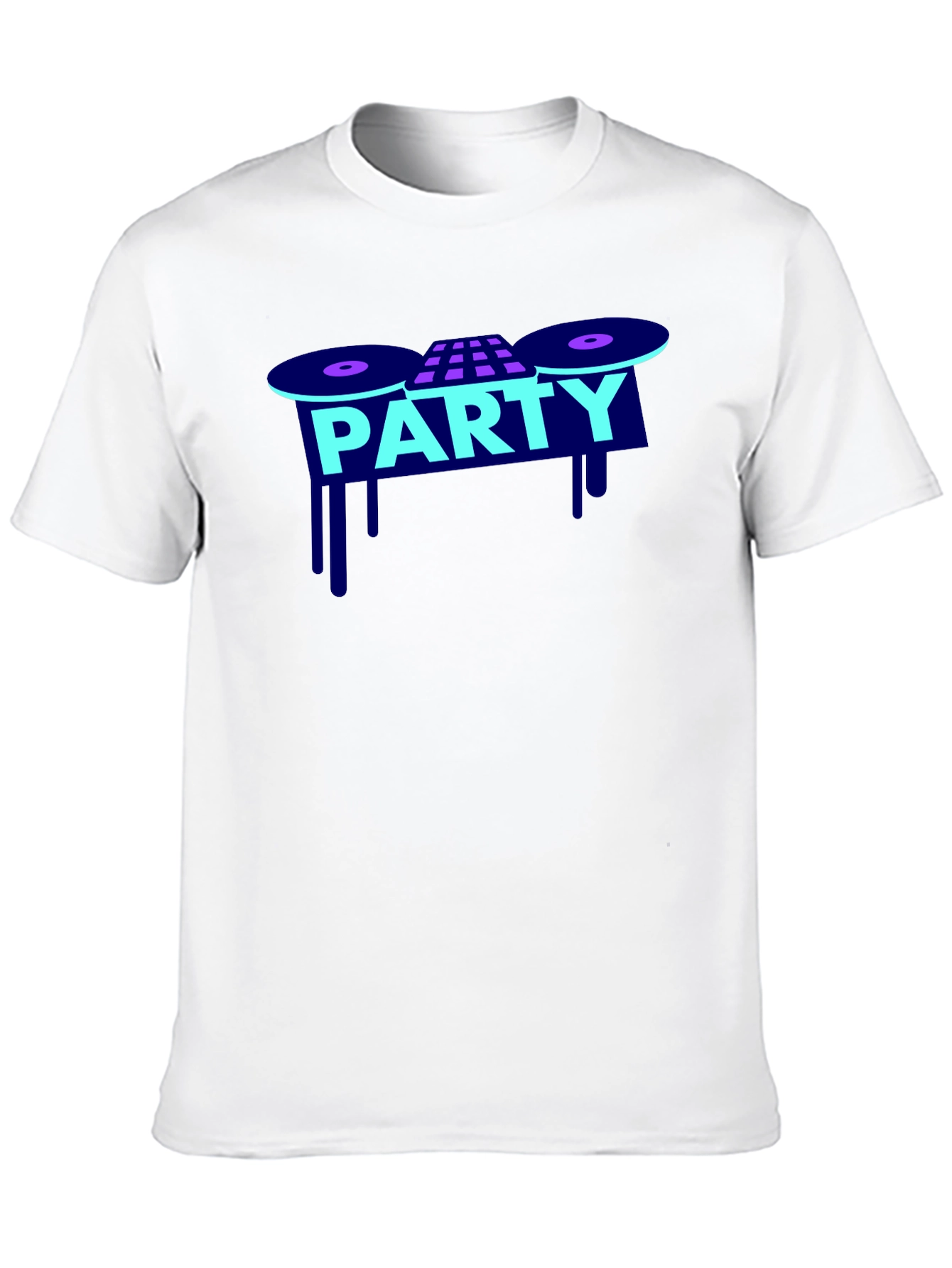 Party Graphic T-Shirt - DJ Turntable Design