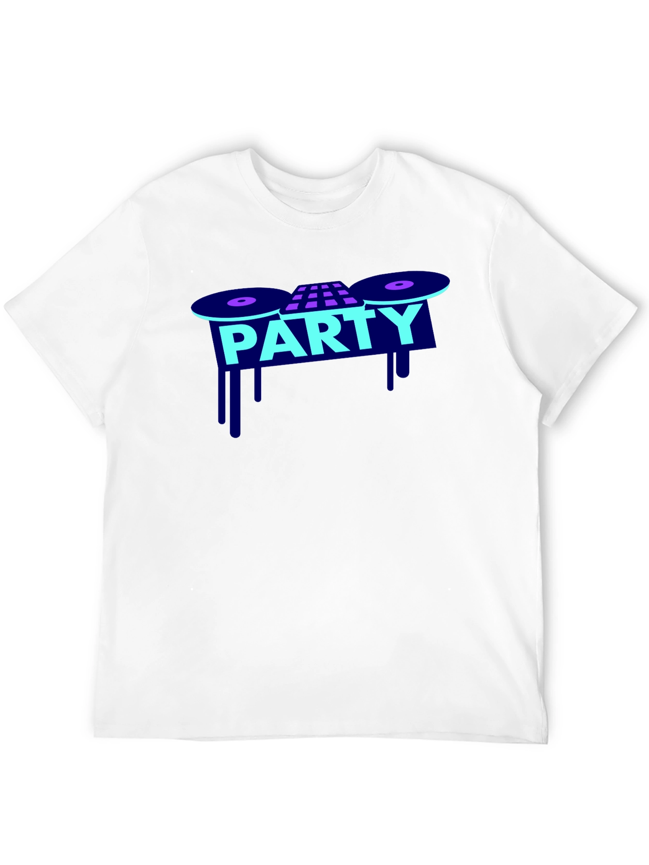 Party Graphic T-Shirt - DJ Turntable Design