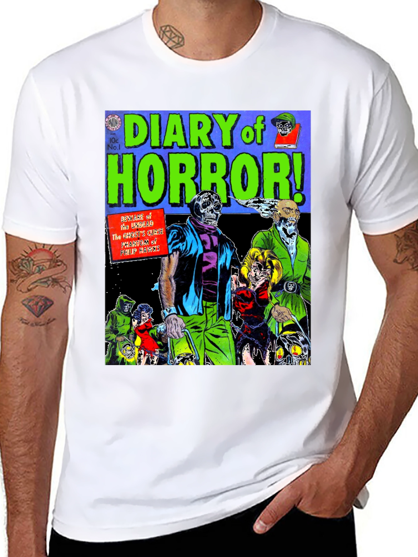 Diary of Horror Graphic T-Shirt