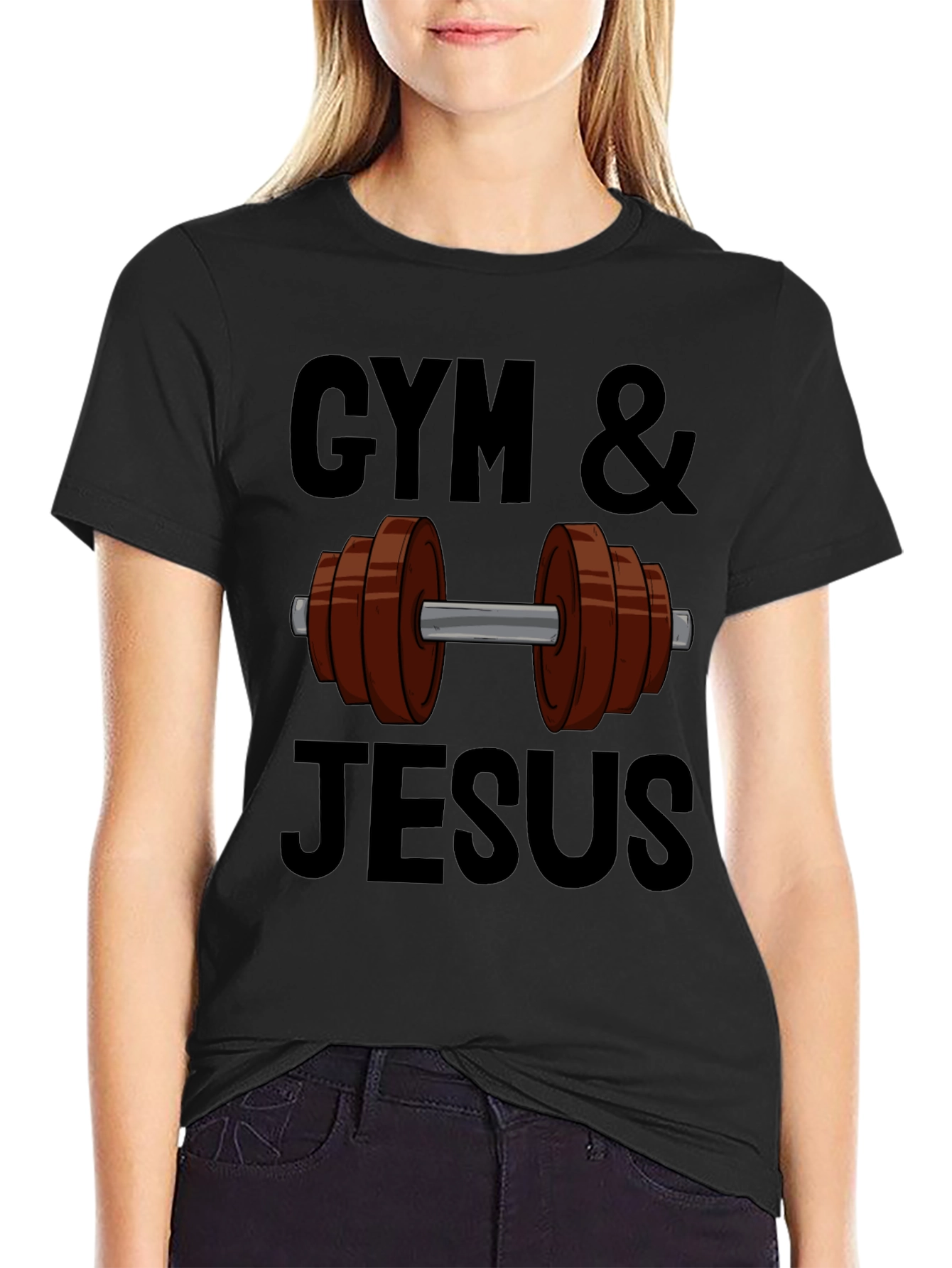 Gym & Jesus T-Shirt - Fitness & Faith Apparel