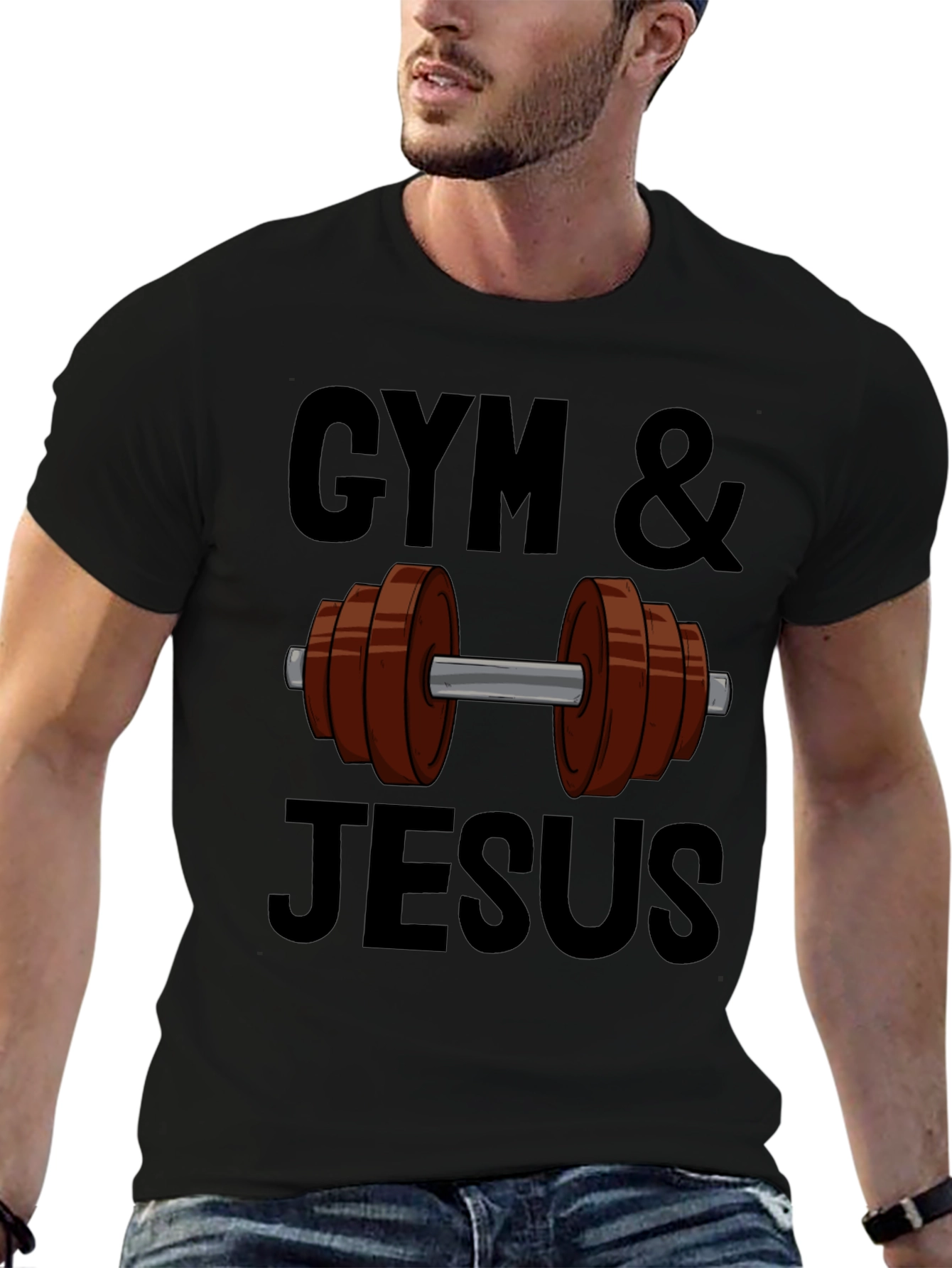 Gym & Jesus T-Shirt - Fitness & Faith Apparel