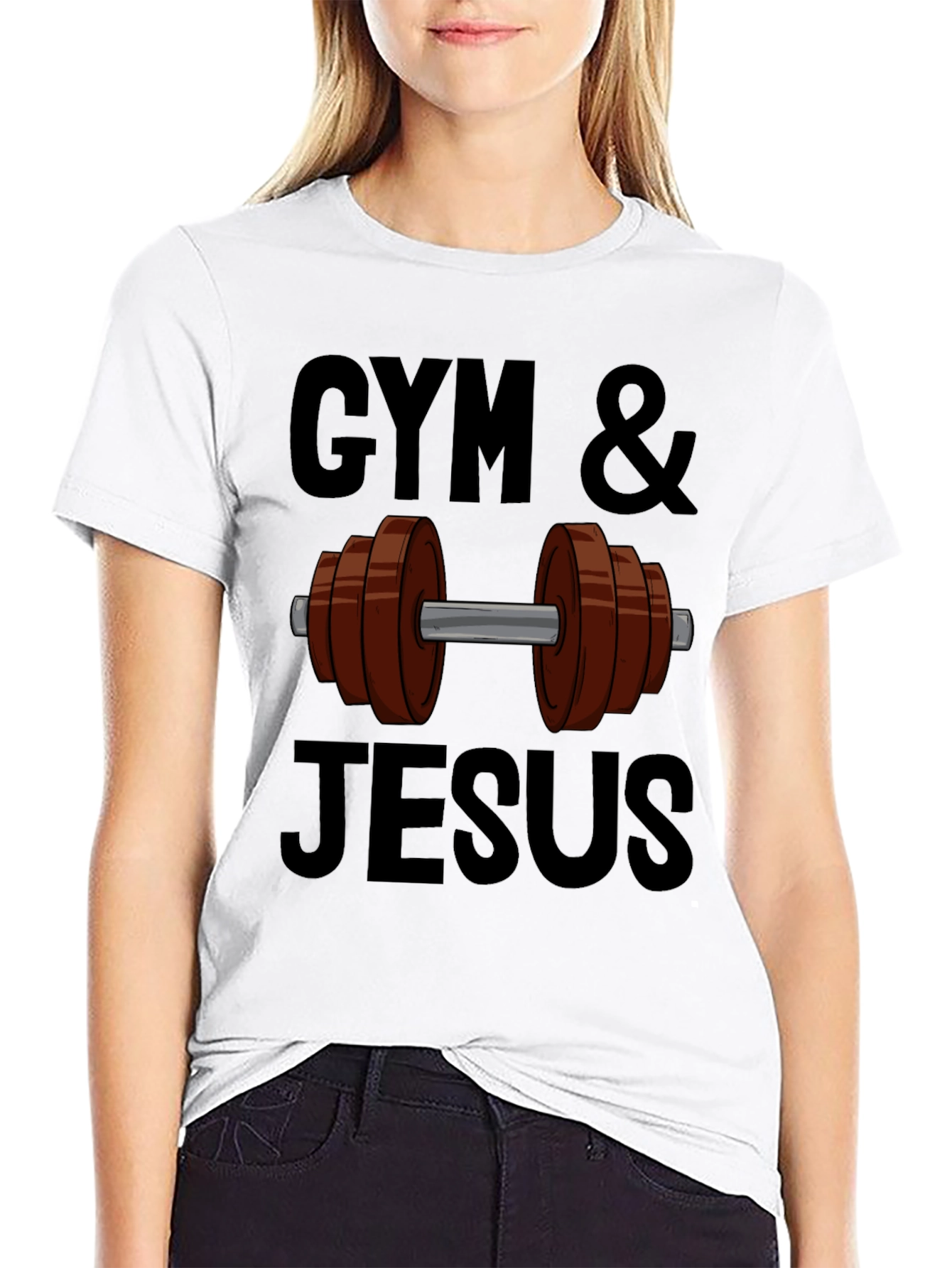 Gym & Jesus T-Shirt - Fitness & Faith Apparel