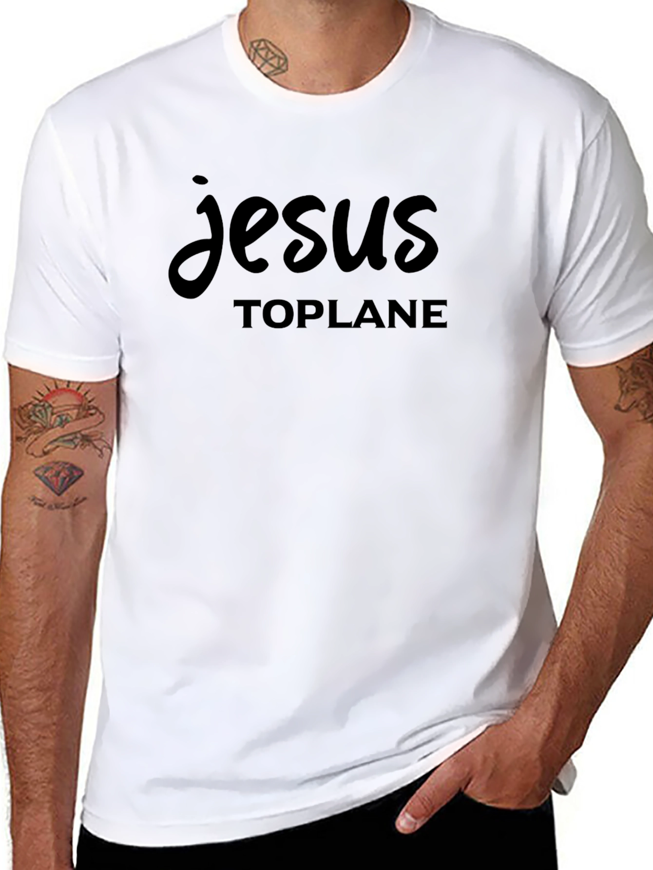 Jesus Toplane Black Tee - Gaming Inspired