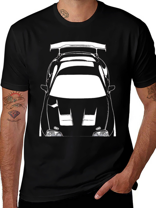 Black Car Graphic Tee - Automotive Enthusiast Shirt