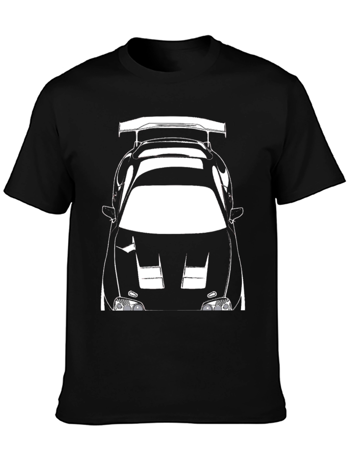 Black Car Graphic Tee - Automotive Enthusiast Shirt