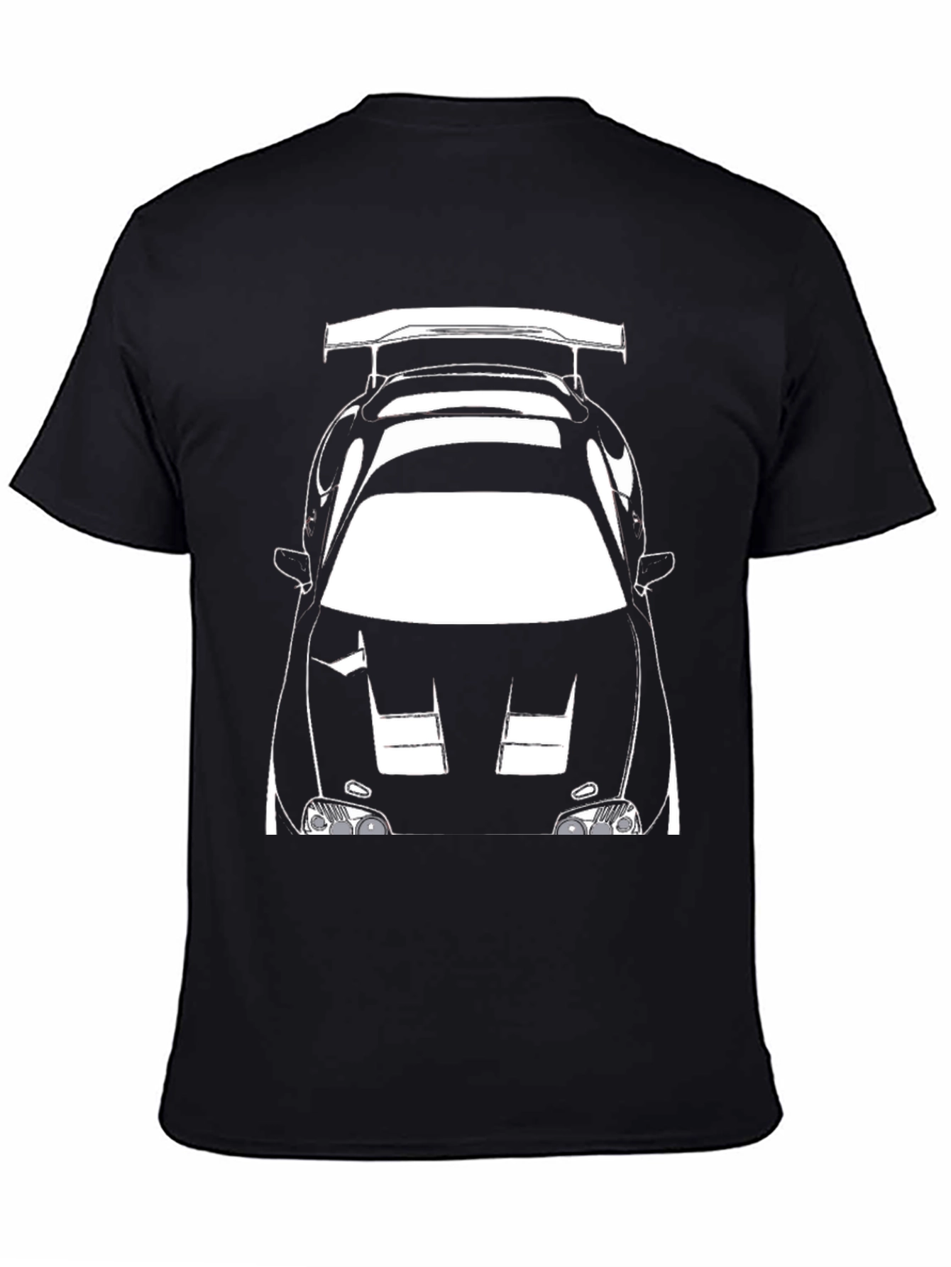 Black Car Graphic Tee - Automotive Enthusiast Shirt