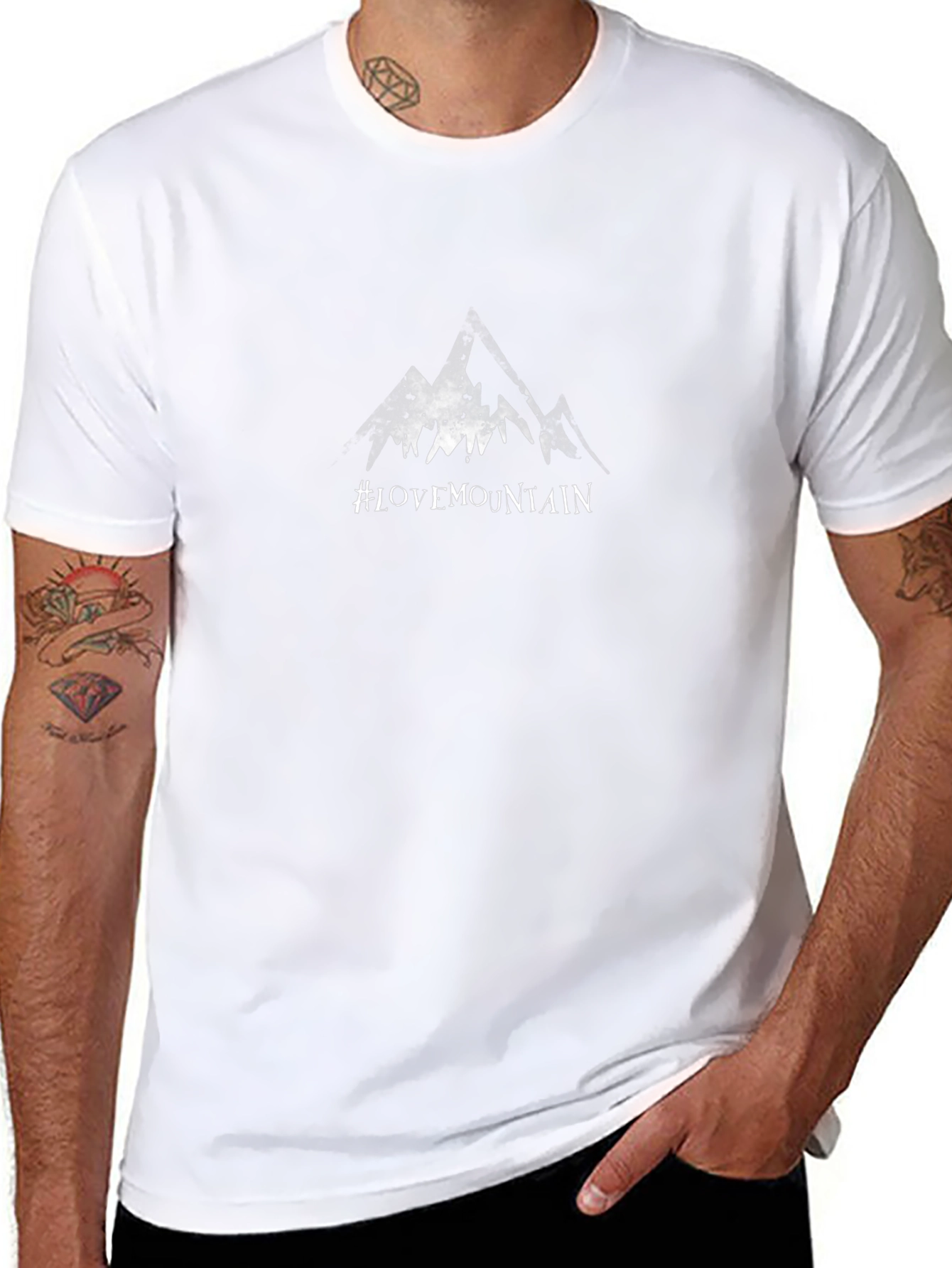#LOVE MOUNTAIN Black T-Shirt