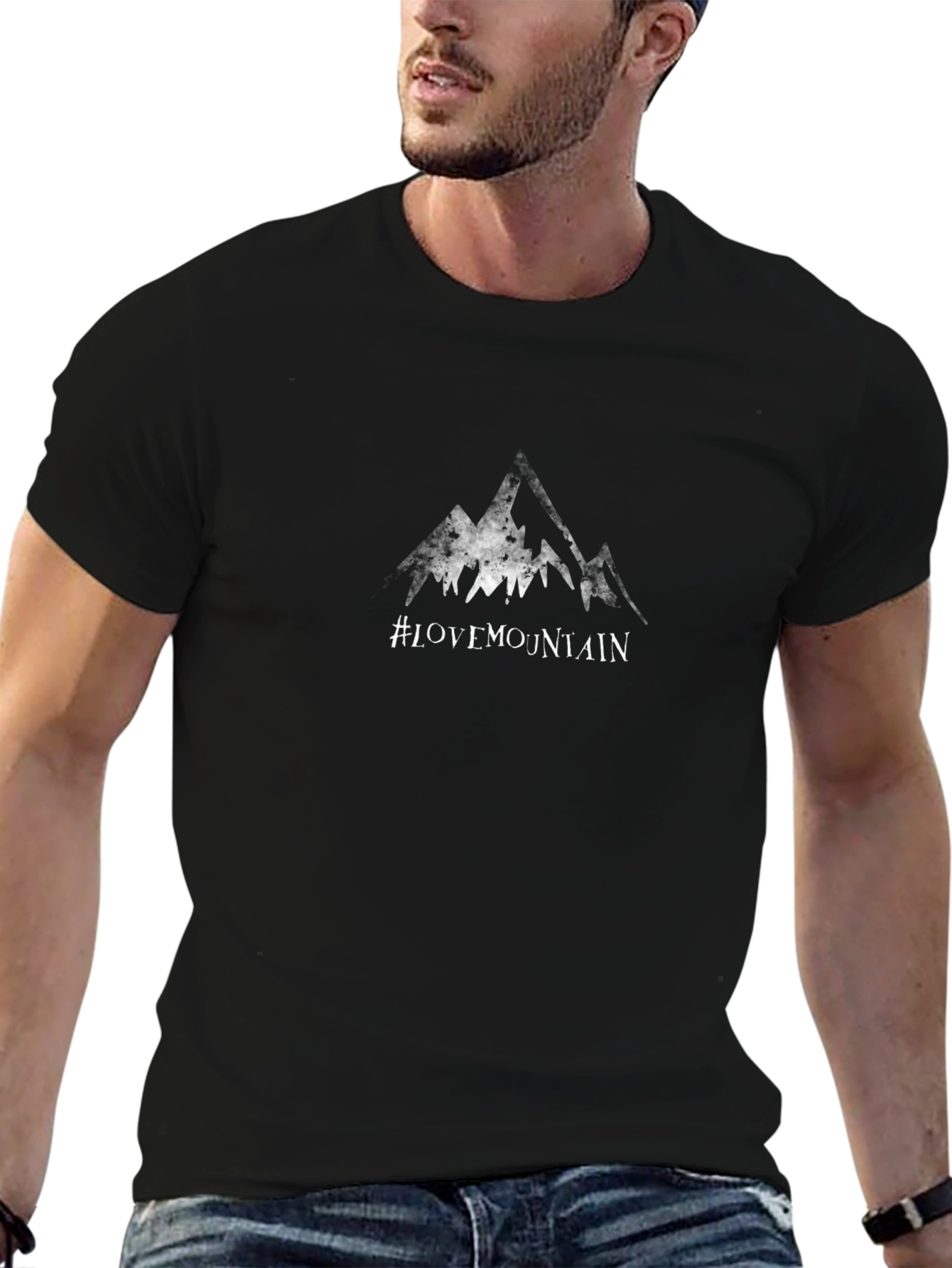 #LOVE MOUNTAIN Black T-Shirt