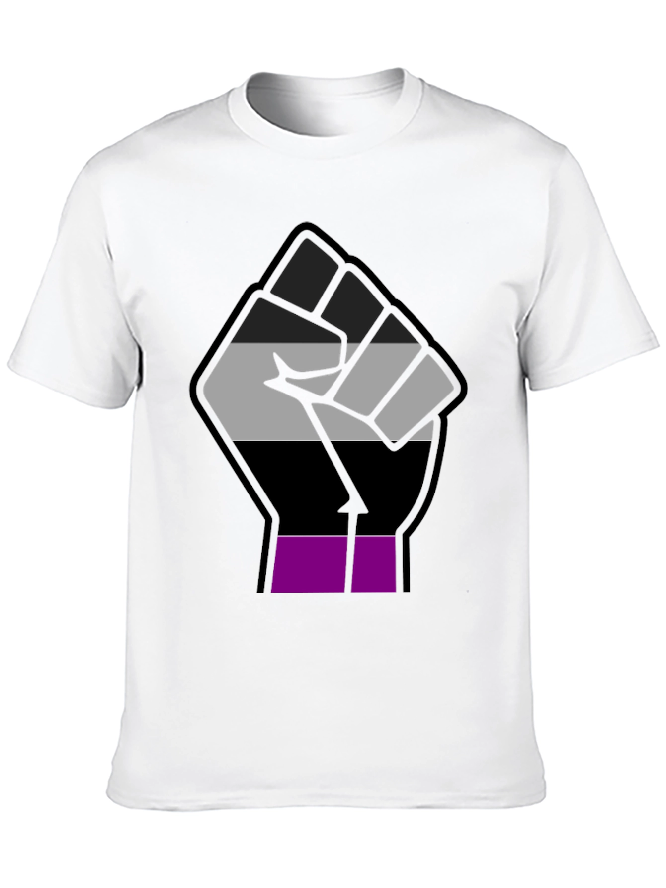 Ace Pride Fist T-Shirt - Asexual Visibility
