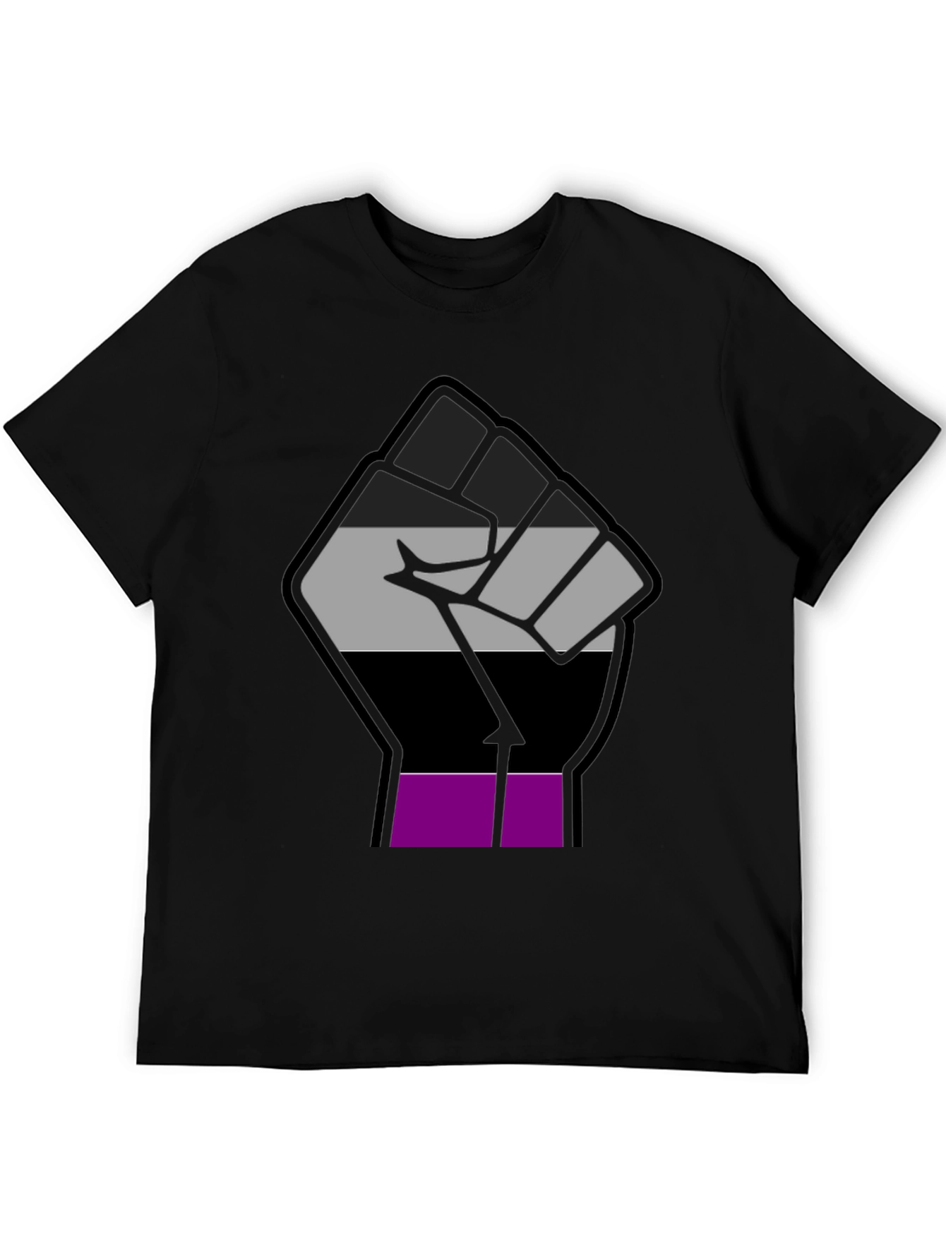Ace Pride Fist T-Shirt - Asexual Visibility