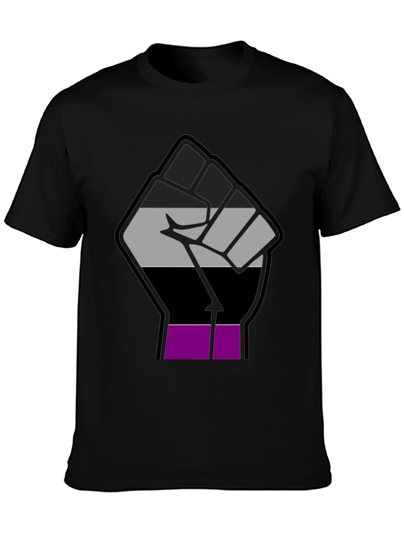 Ace Pride Fist T-Shirt - Asexual Visibility