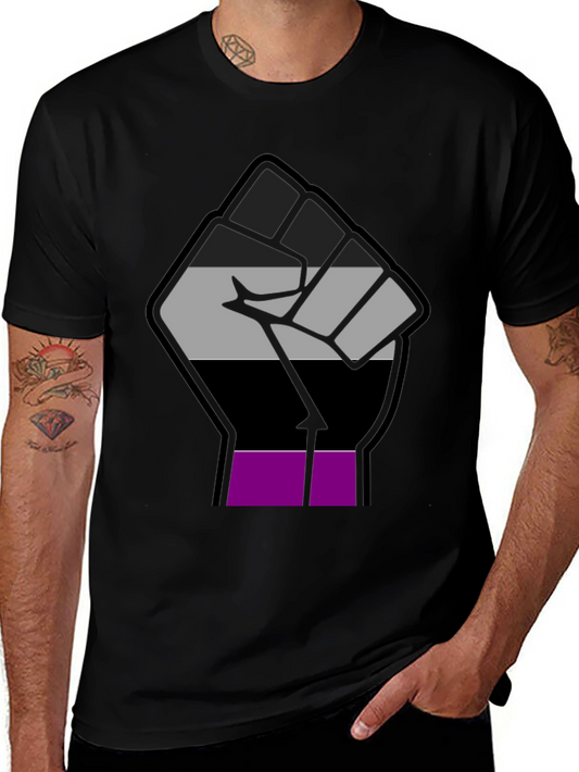 Ace Pride Fist T-Shirt - Asexual Visibility