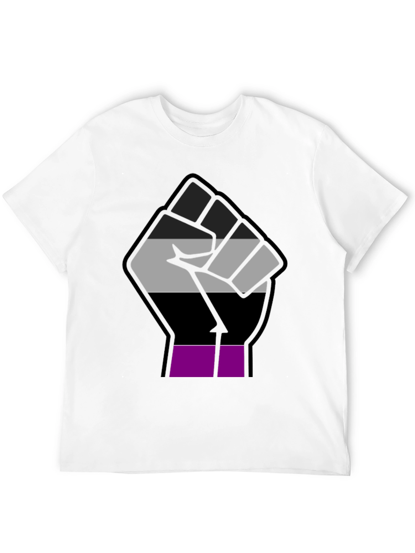 Ace Pride Fist T-Shirt - Asexual Visibility