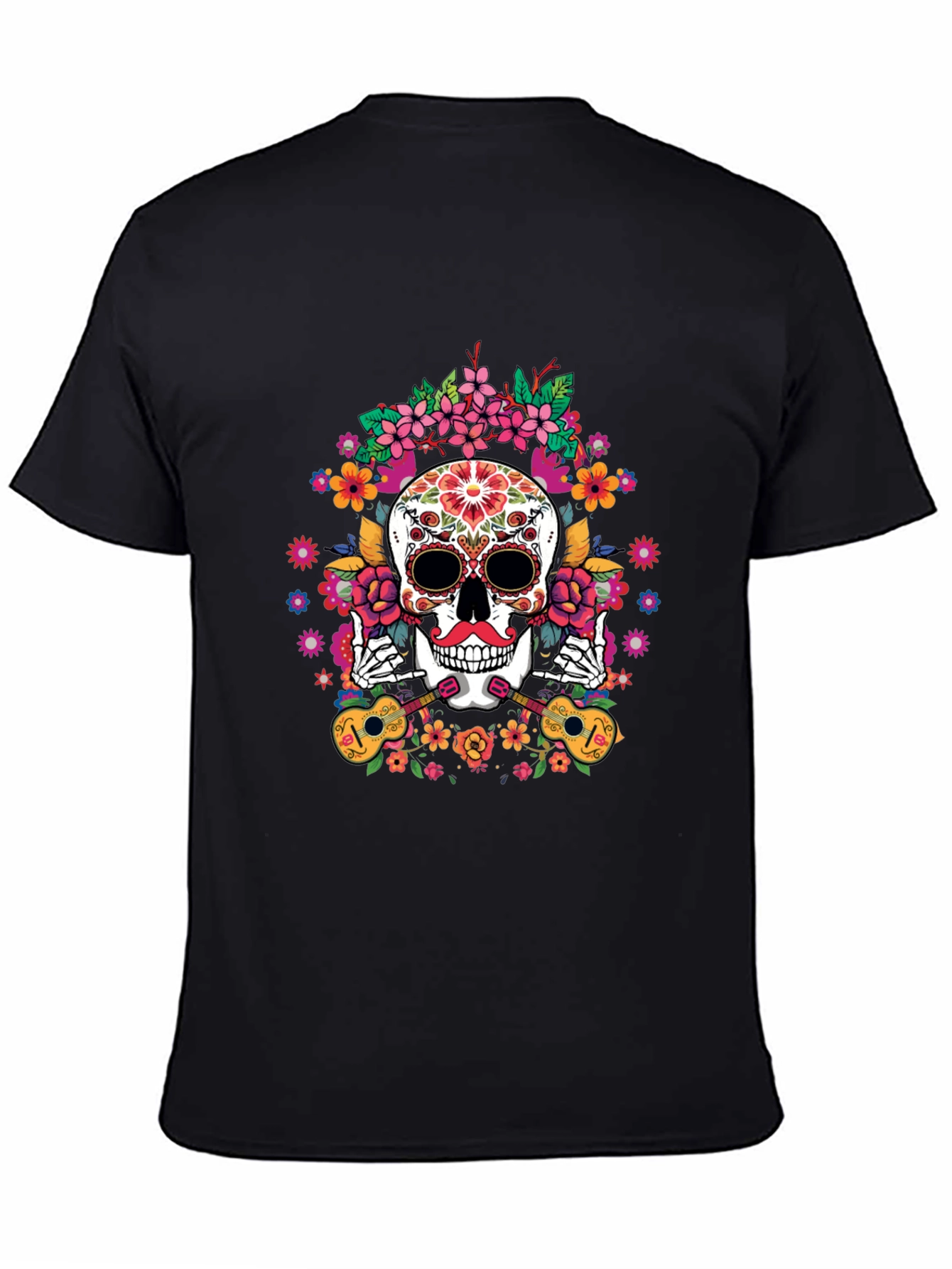 Day of the Dead Skull Graphic Tee