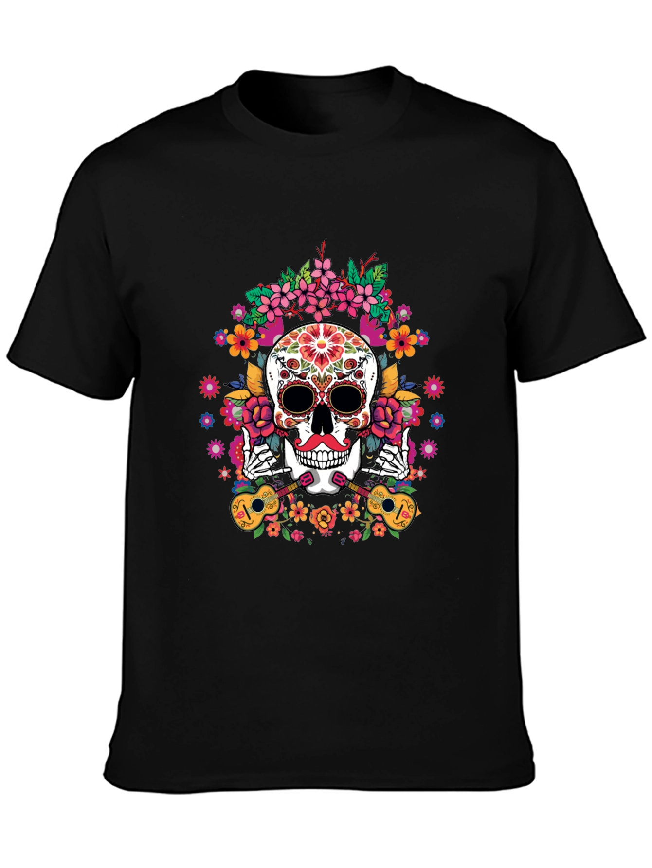 Day of the Dead Skull Graphic Tee