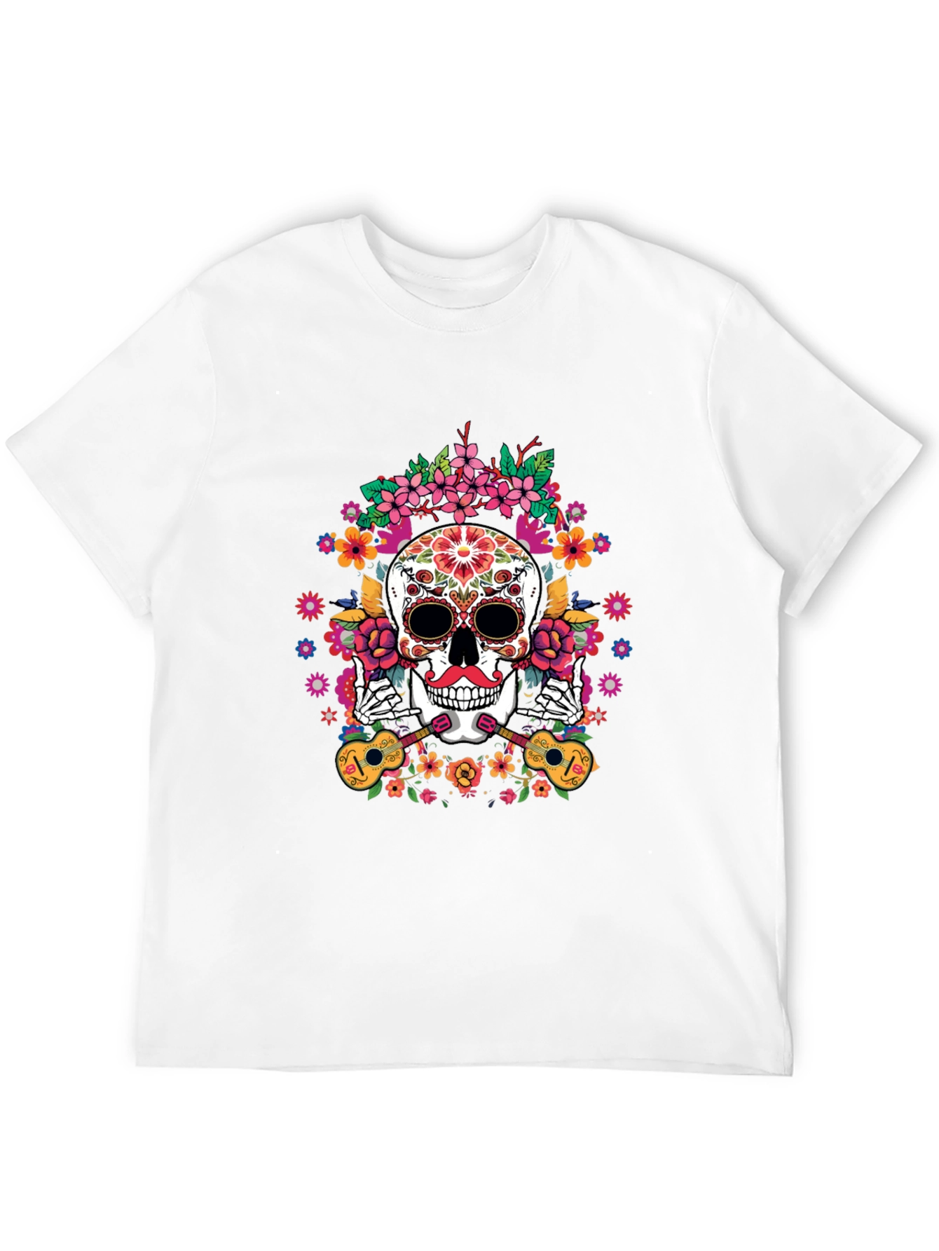 Day of the Dead Skull Graphic Tee