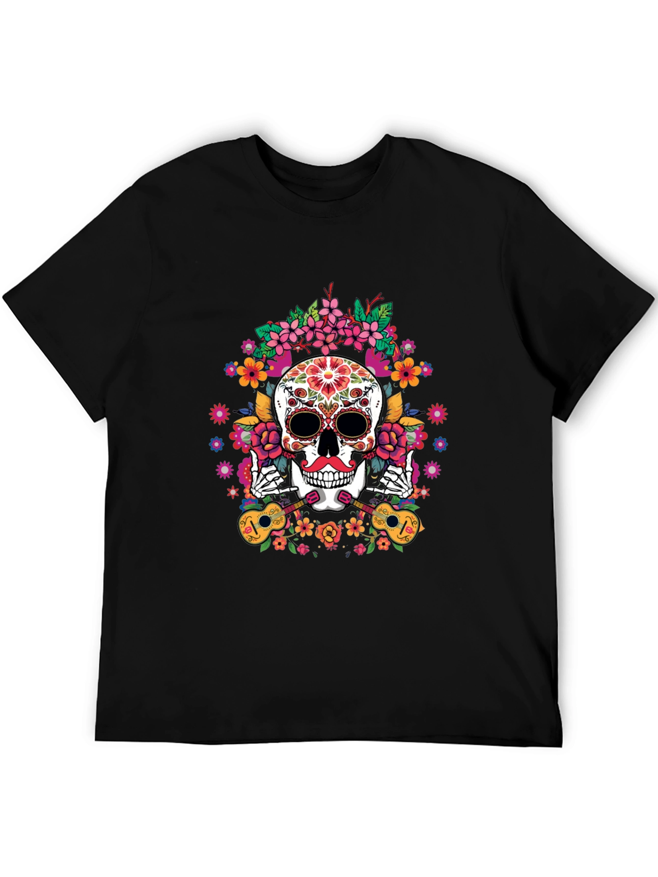 Day of the Dead Skull Graphic Tee
