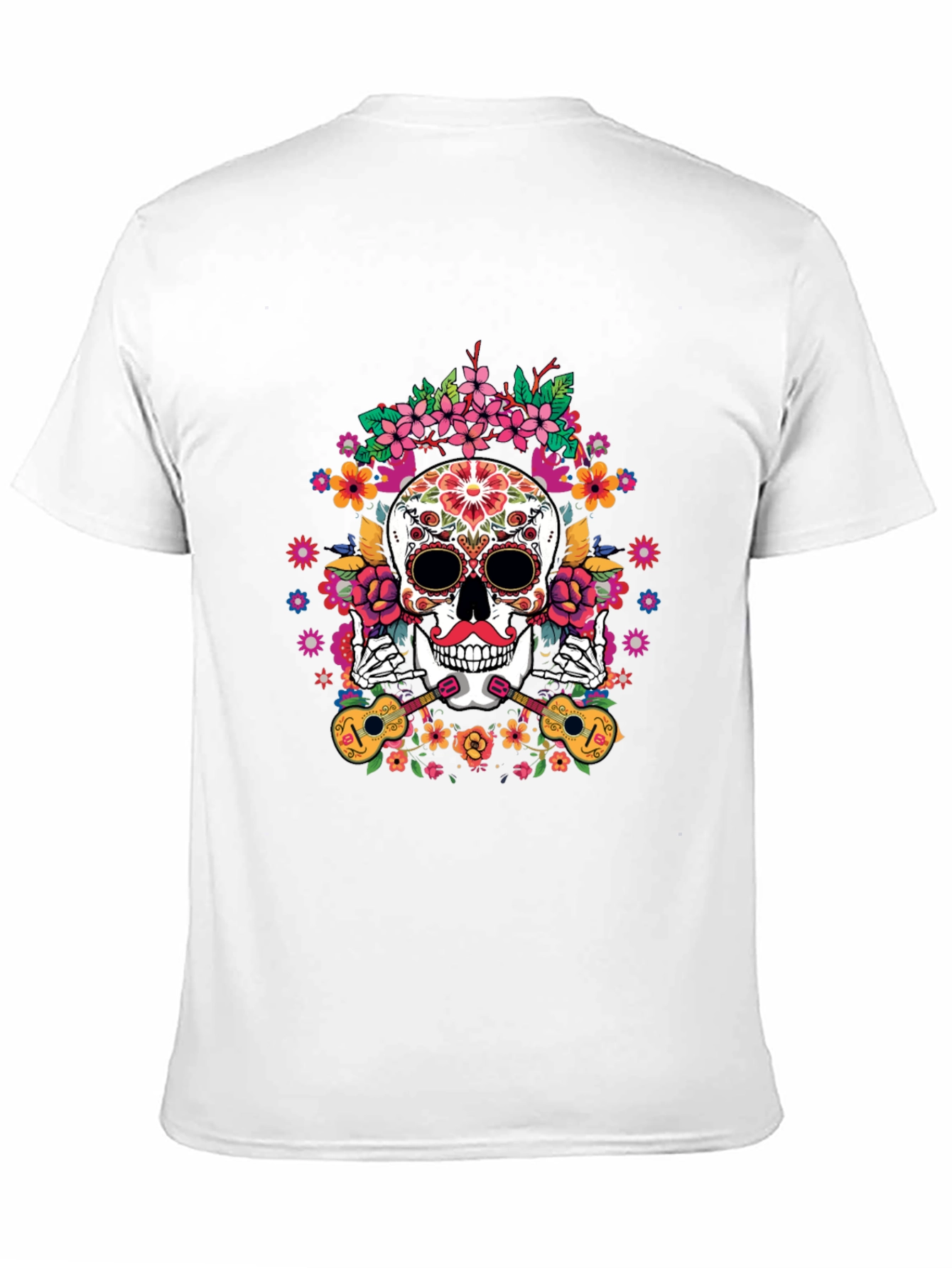 Day of the Dead Skull Graphic Tee