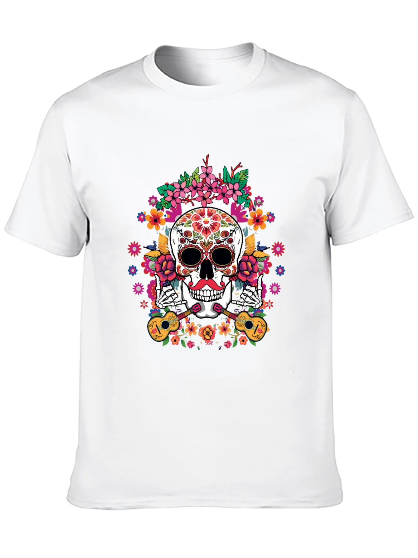 Day of the Dead Skull Graphic Tee